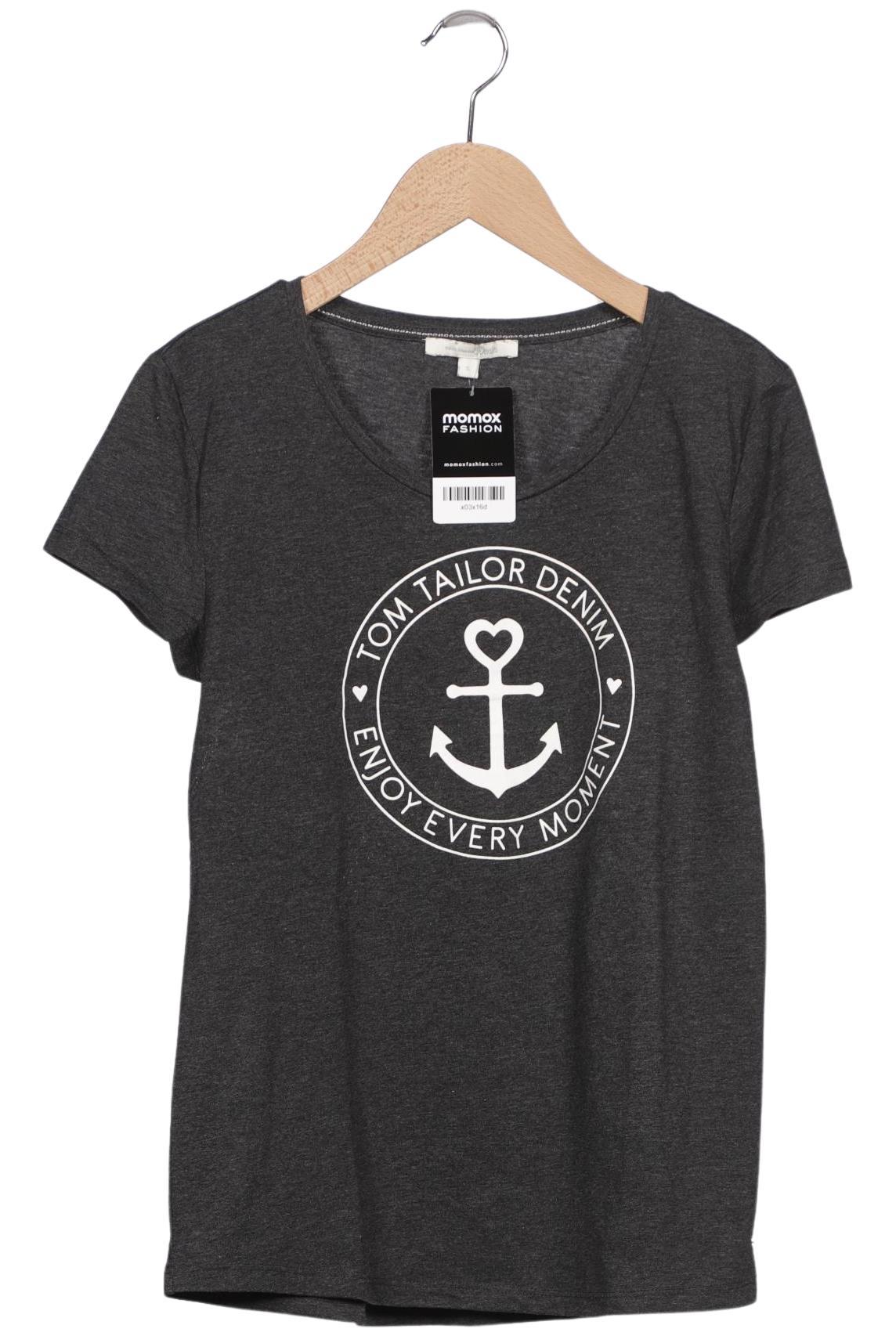 

TOM Tailor Denim Damen T-Shirt, grau, Gr. 36
