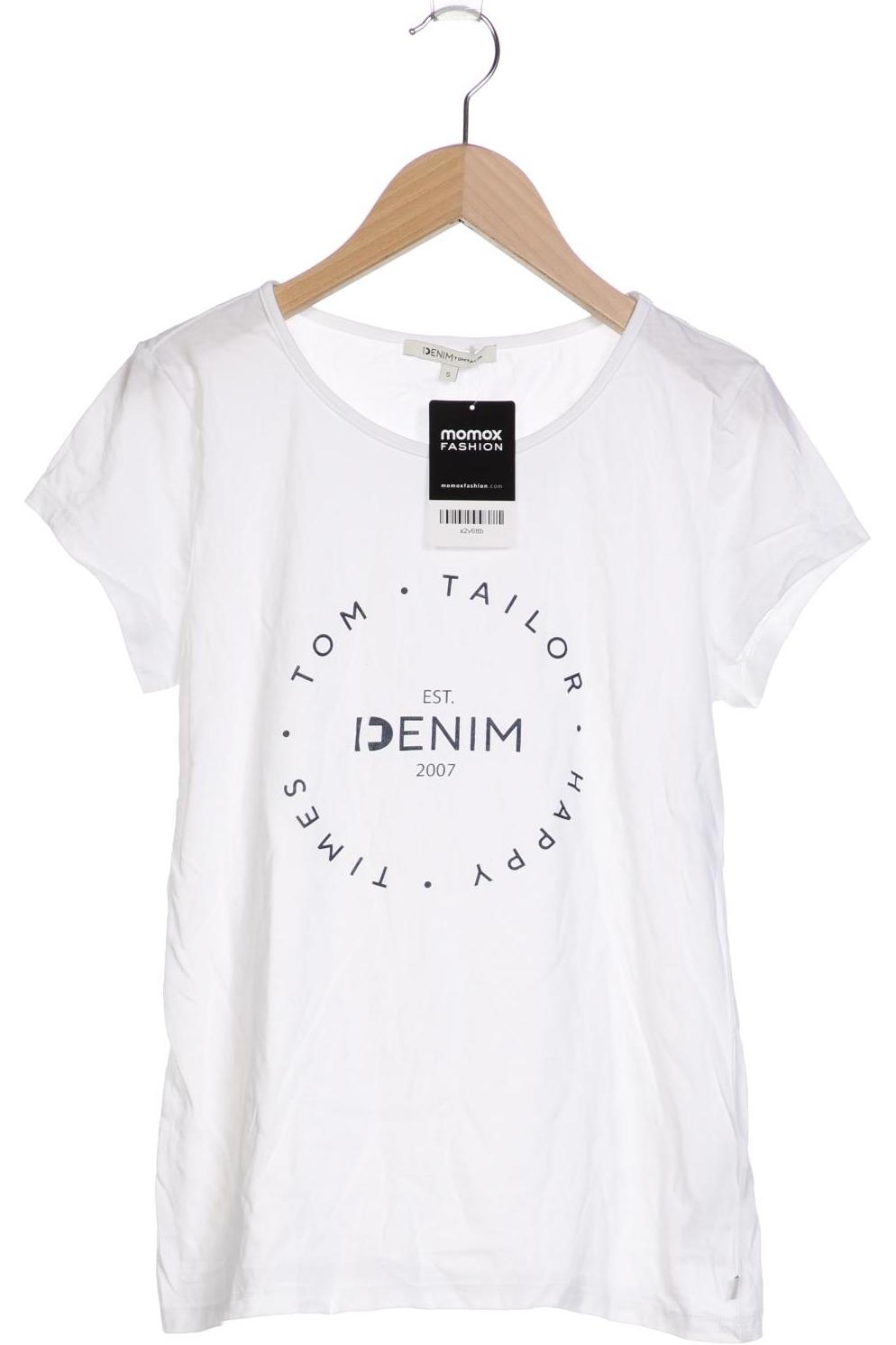 

TOM Tailor Denim Damen T-Shirt, weiß, Gr. 36
