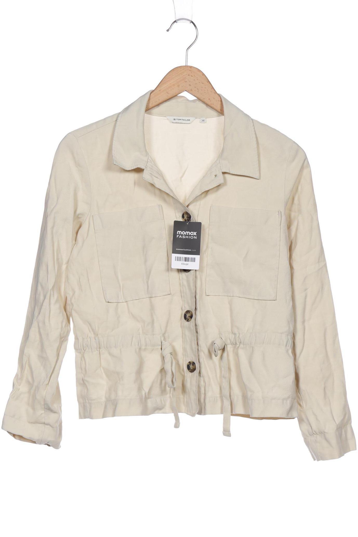 

TOM Tailor Denim Damen Jacke, cremeweiß, Gr. 34