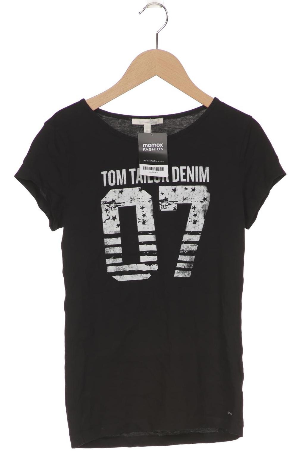 

TOM TAILOR Denim Damen T-Shirt, schwarz