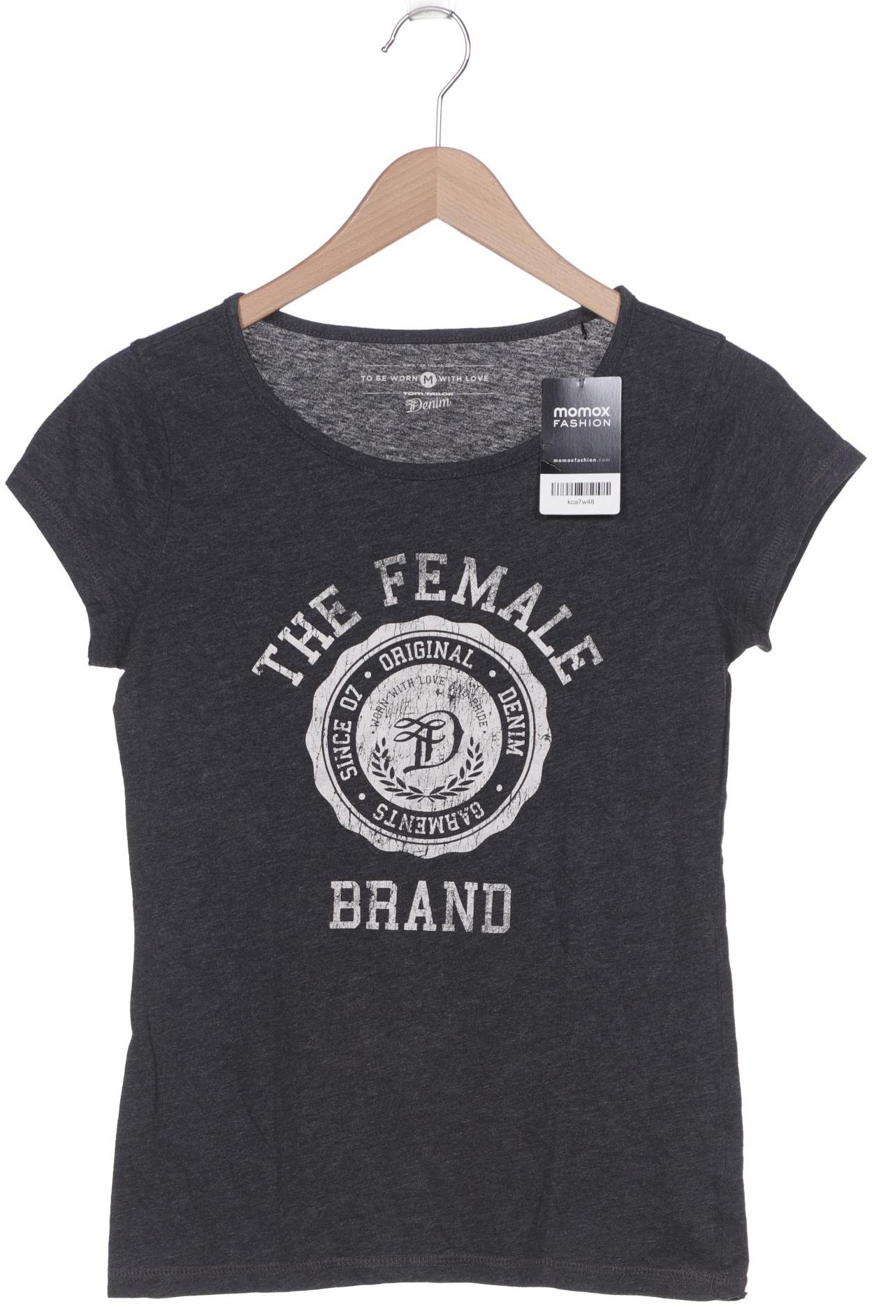 

TOM Tailor Denim Damen T-Shirt, grau, Gr. 38