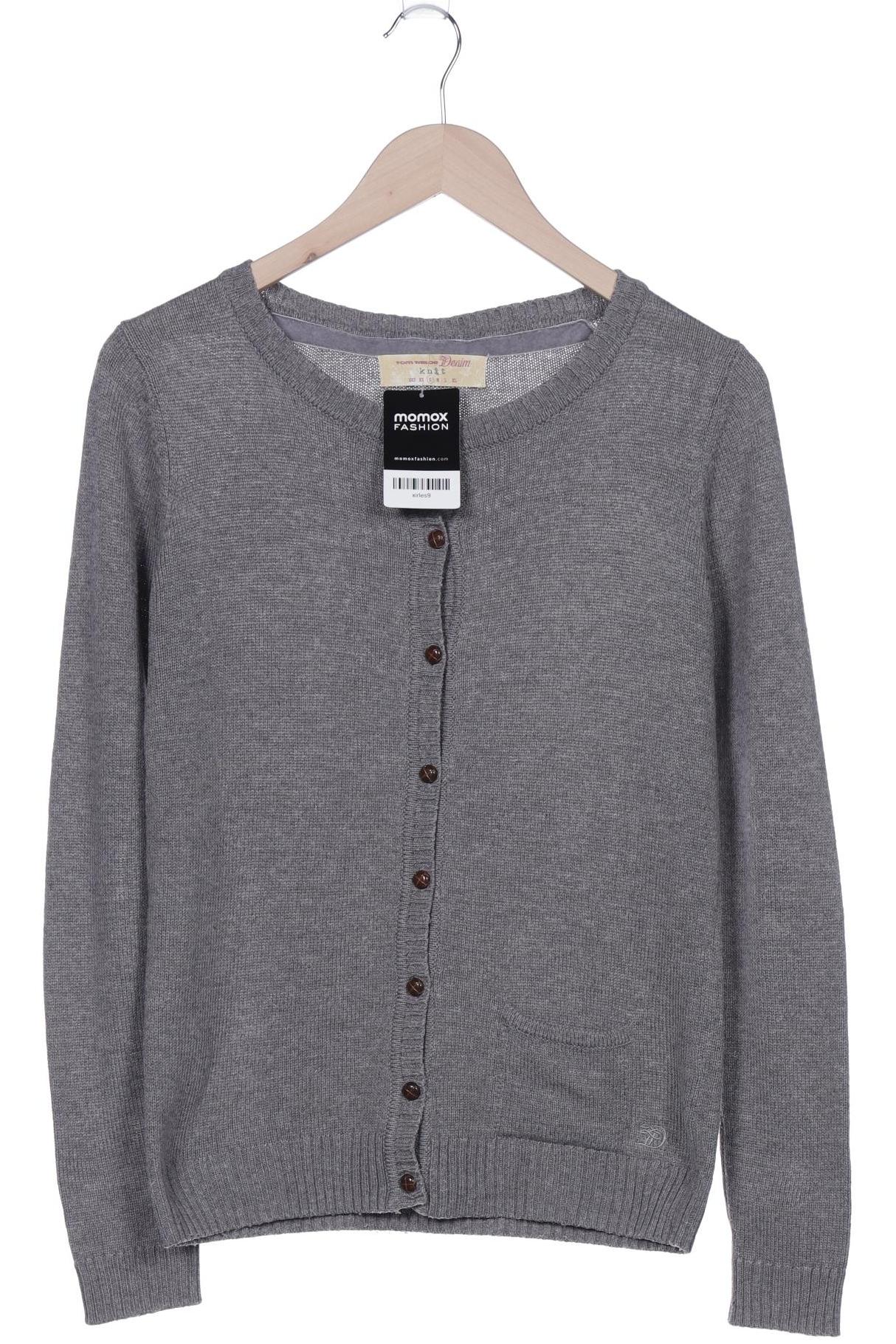 

TOM Tailor Denim Damen Strickjacke, grau, Gr. 36