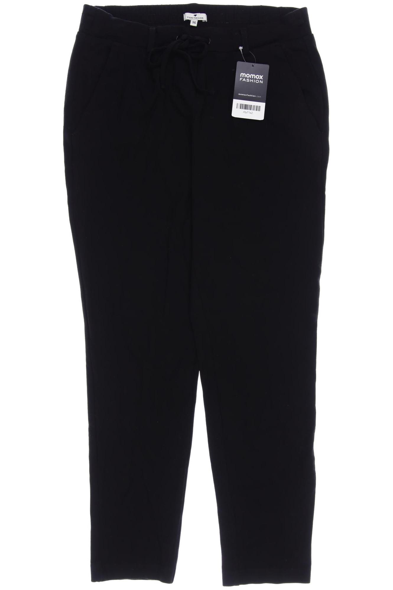 

TOM TAILOR Denim Damen Stoffhose, schwarz