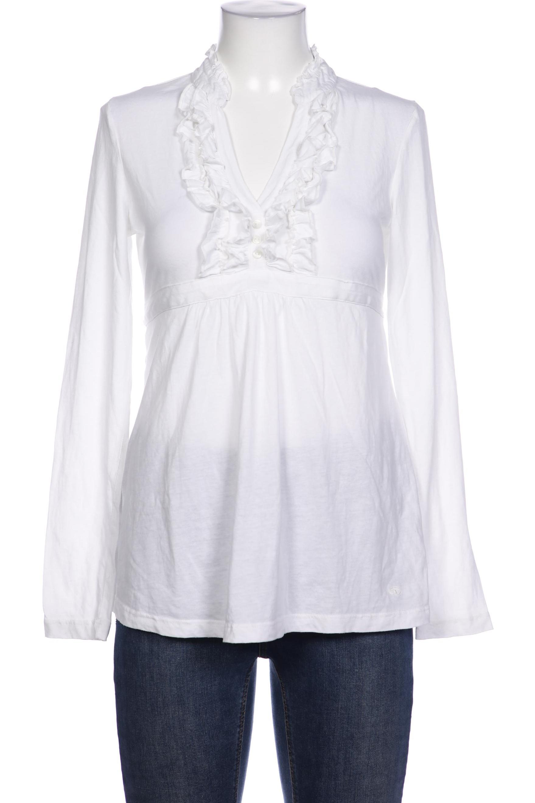 

TOM Tailor Denim Damen Langarmshirt, weiß, Gr. 36