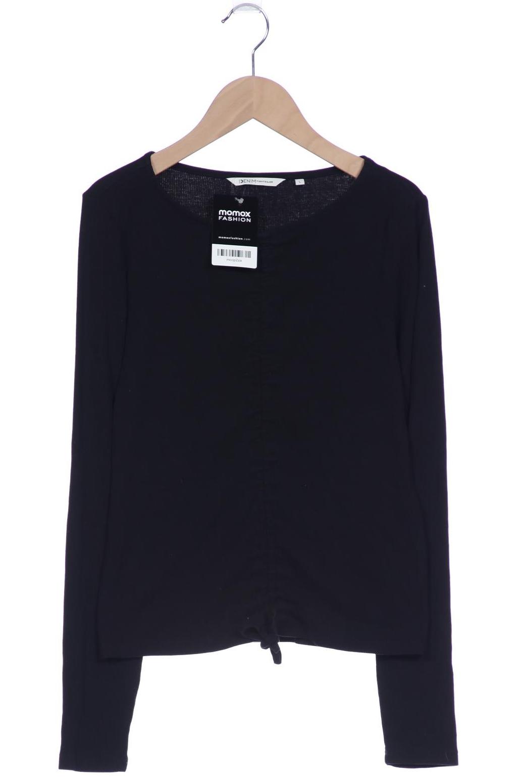 

TOM Tailor Denim Damen Langarmshirt, schwarz, Gr. 42