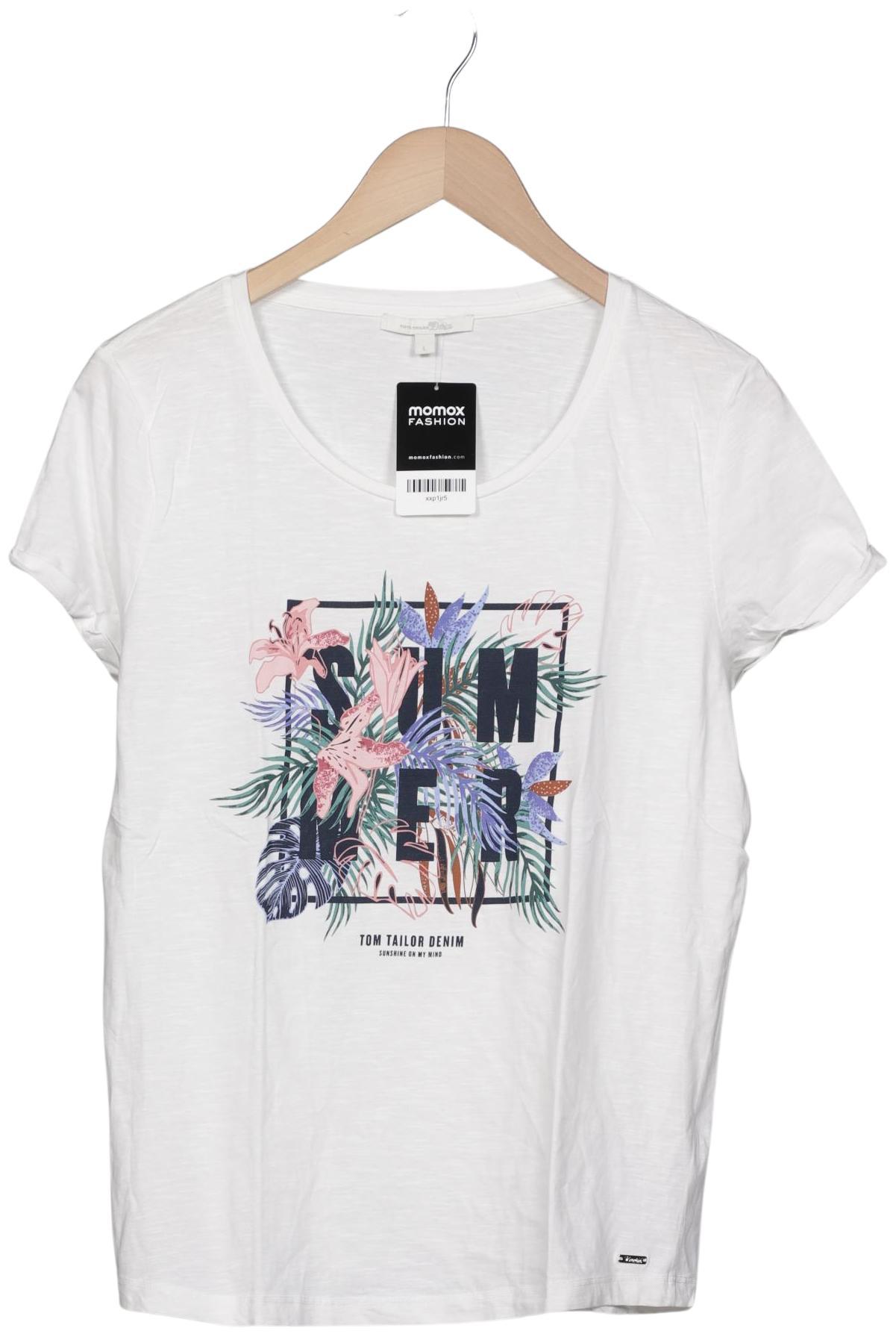 

TOM Tailor Denim Damen T-Shirt, weiß, Gr. 42