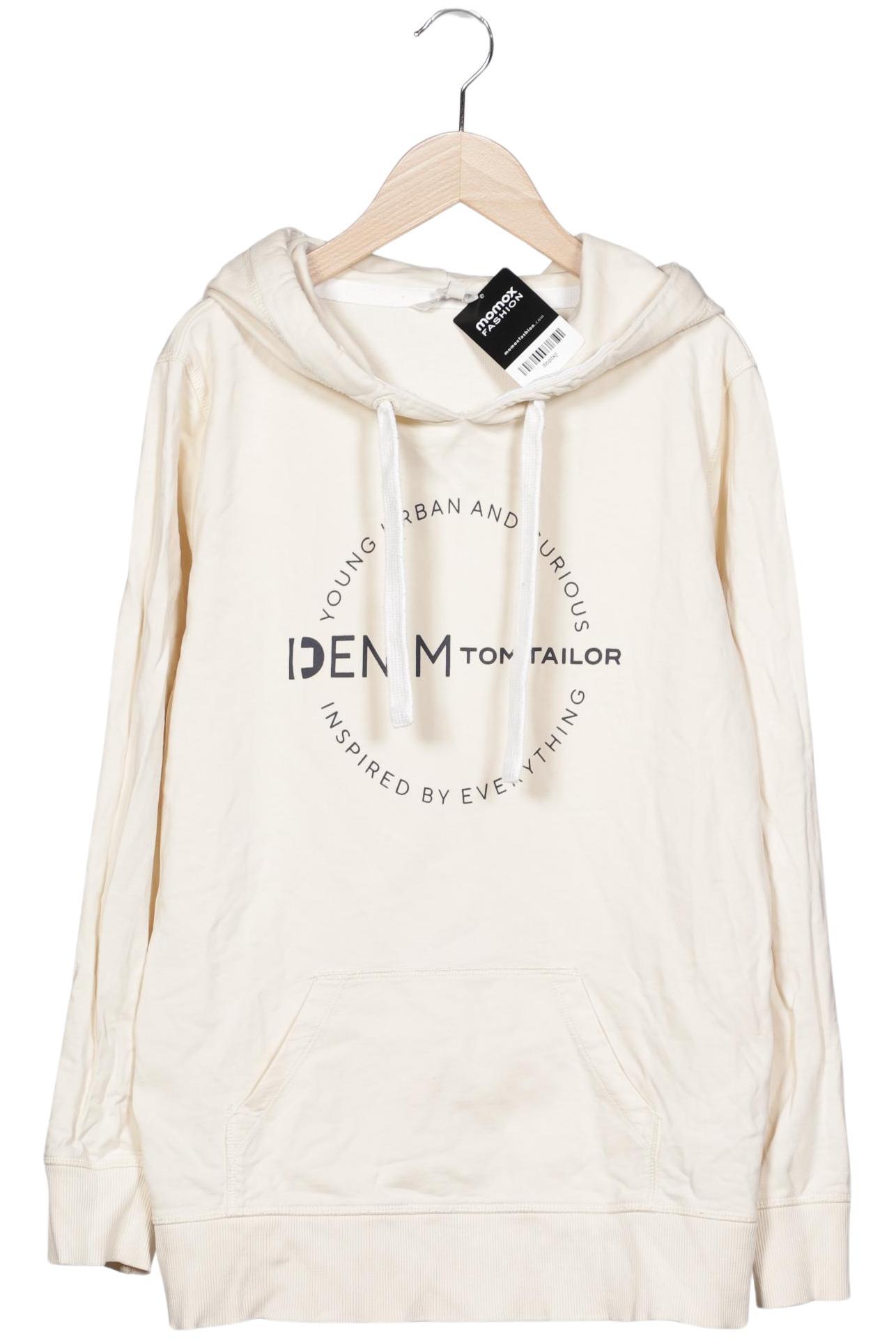 

TOM Tailor Denim Damen Kapuzenpullover, cremeweiß, Gr. 44