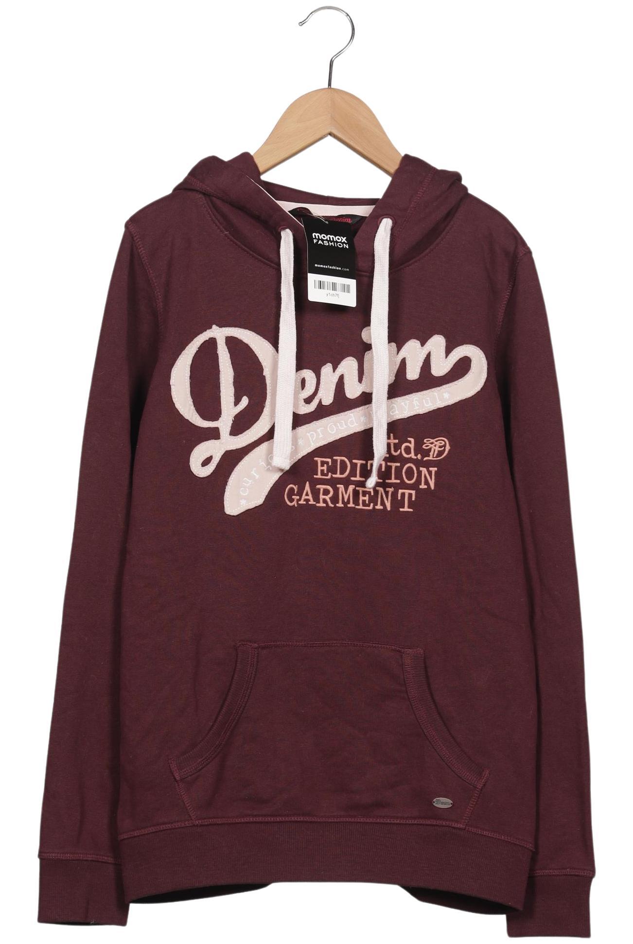 

TOM Tailor Denim Damen Kapuzenpullover, bordeaux, Gr. 38