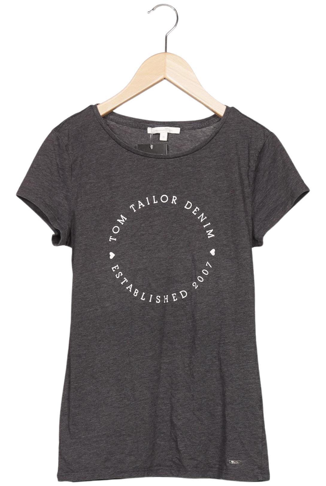 

TOM Tailor Denim Damen T-Shirt, grau, Gr. 38