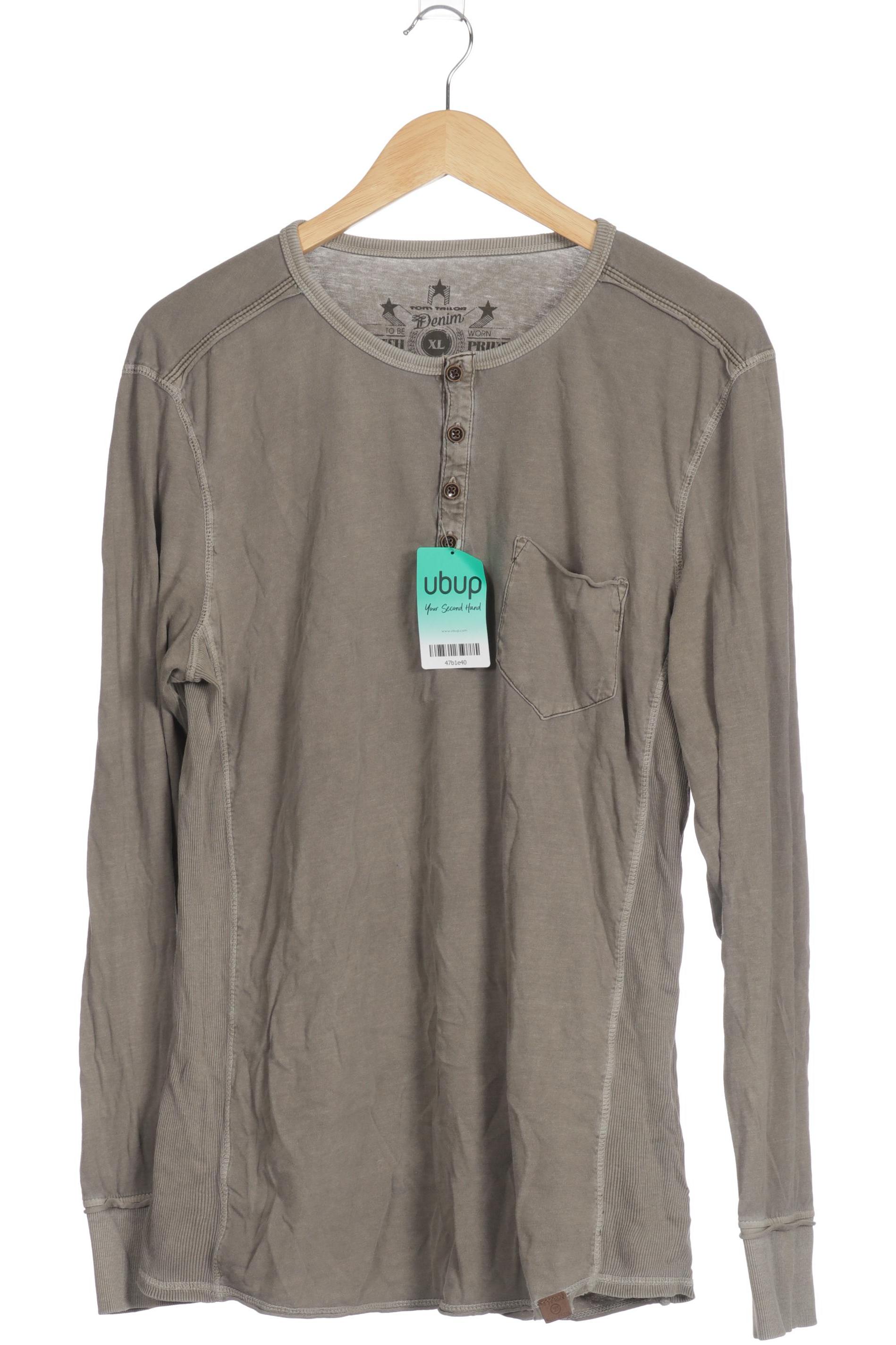 Thumbnail - TOM Tailor Denim Herren Langarmshirt, braun, Gr. 54