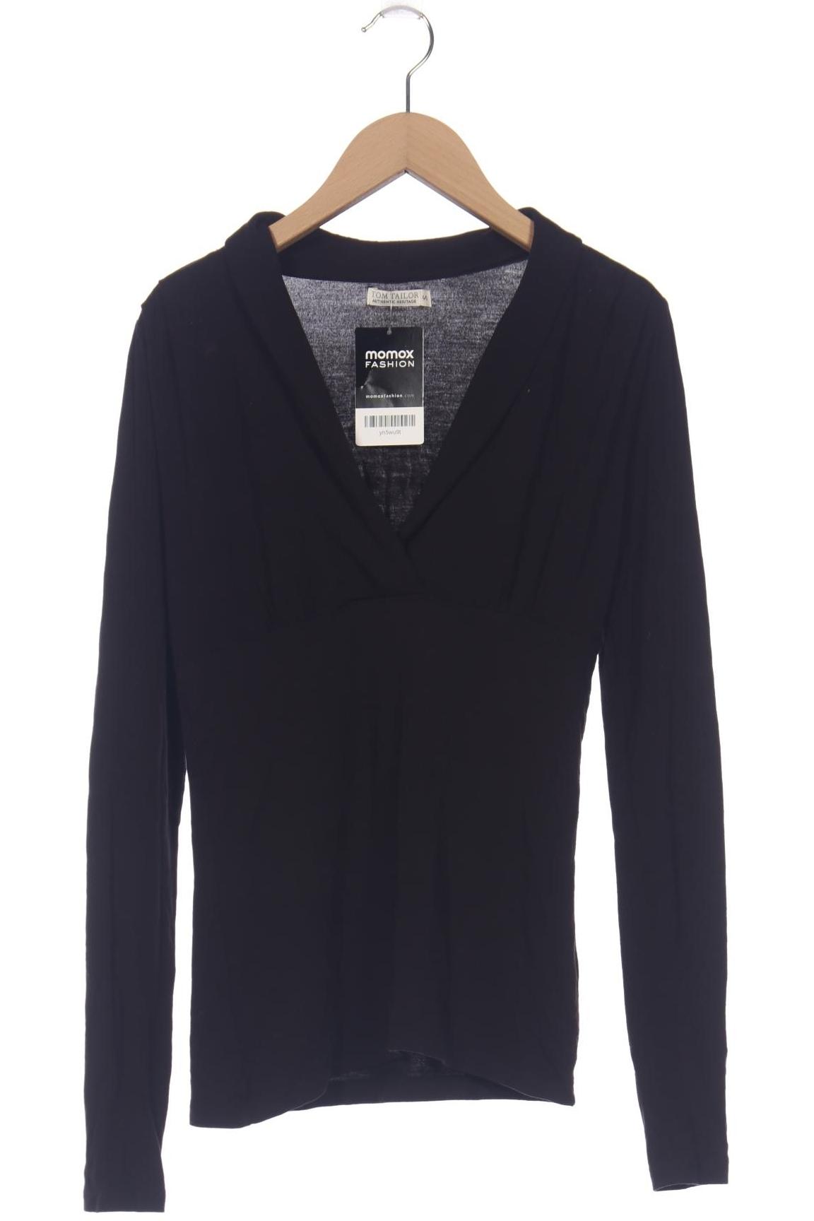 

TOM Tailor Denim Damen Langarmshirt, schwarz, Gr. 36