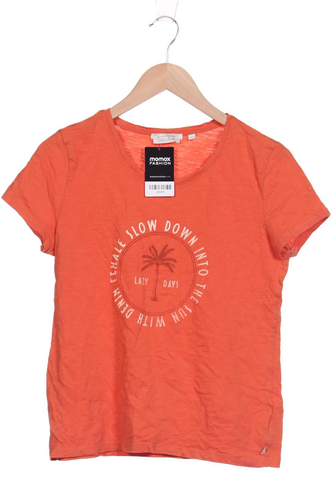

TOM Tailor Denim Damen T-Shirt, orange, Gr. 42