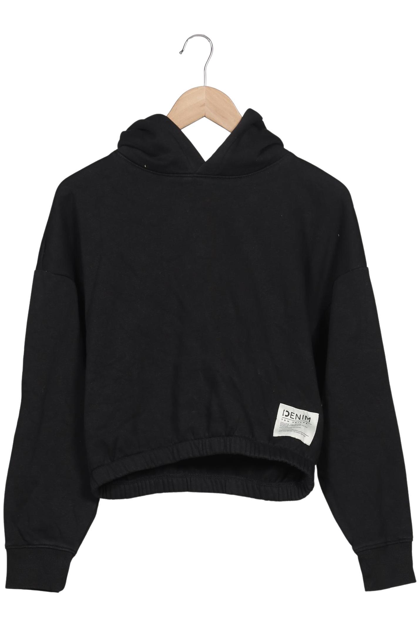 

TOM Tailor Denim Damen Kapuzenpullover, schwarz, Gr. 36