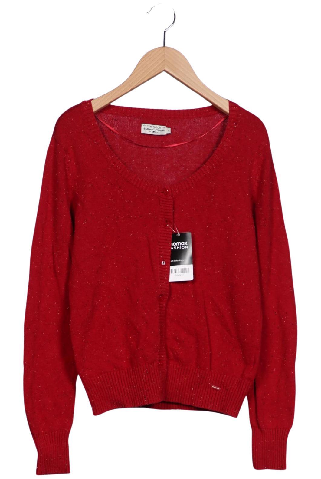 

TOM Tailor Denim Damen Strickjacke, rot, Gr. 36