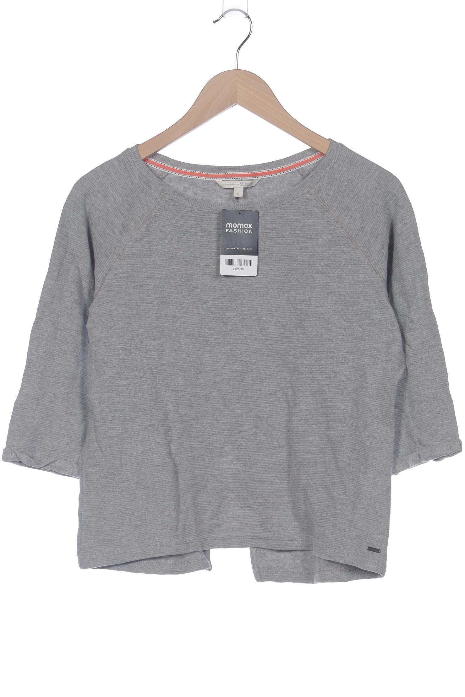 

TOM Tailor Denim Damen Langarmshirt, grau, Gr. 38