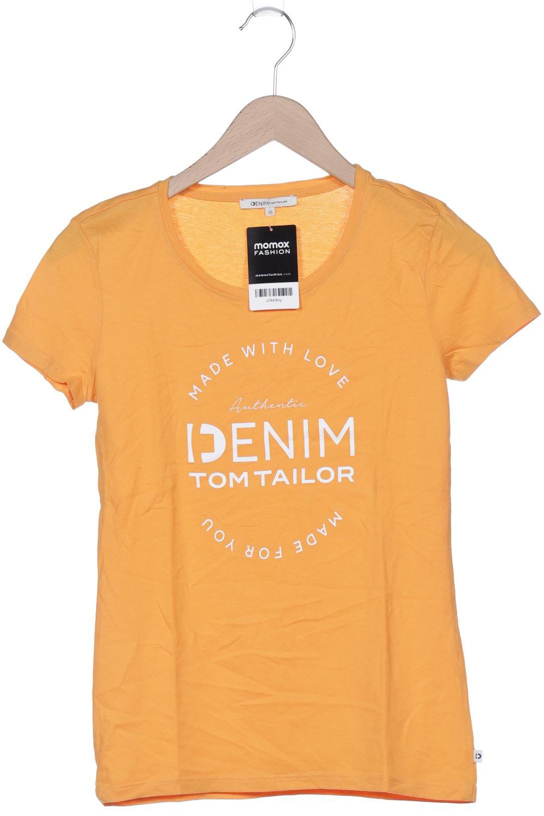 

TOM Tailor Denim Damen T-Shirt, orange, Gr. 34