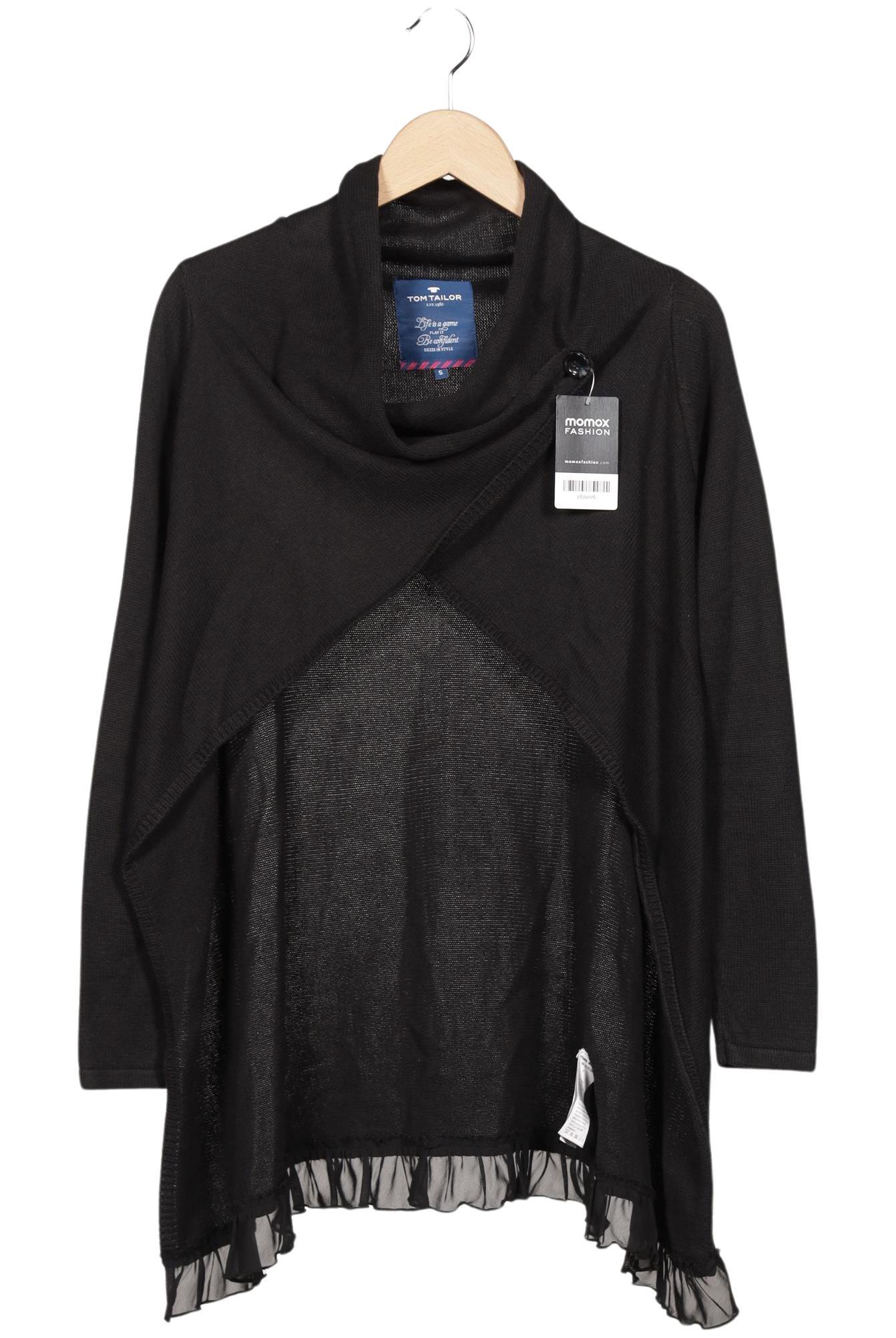 

TOM Tailor Denim Damen Strickjacke, schwarz, Gr. 36