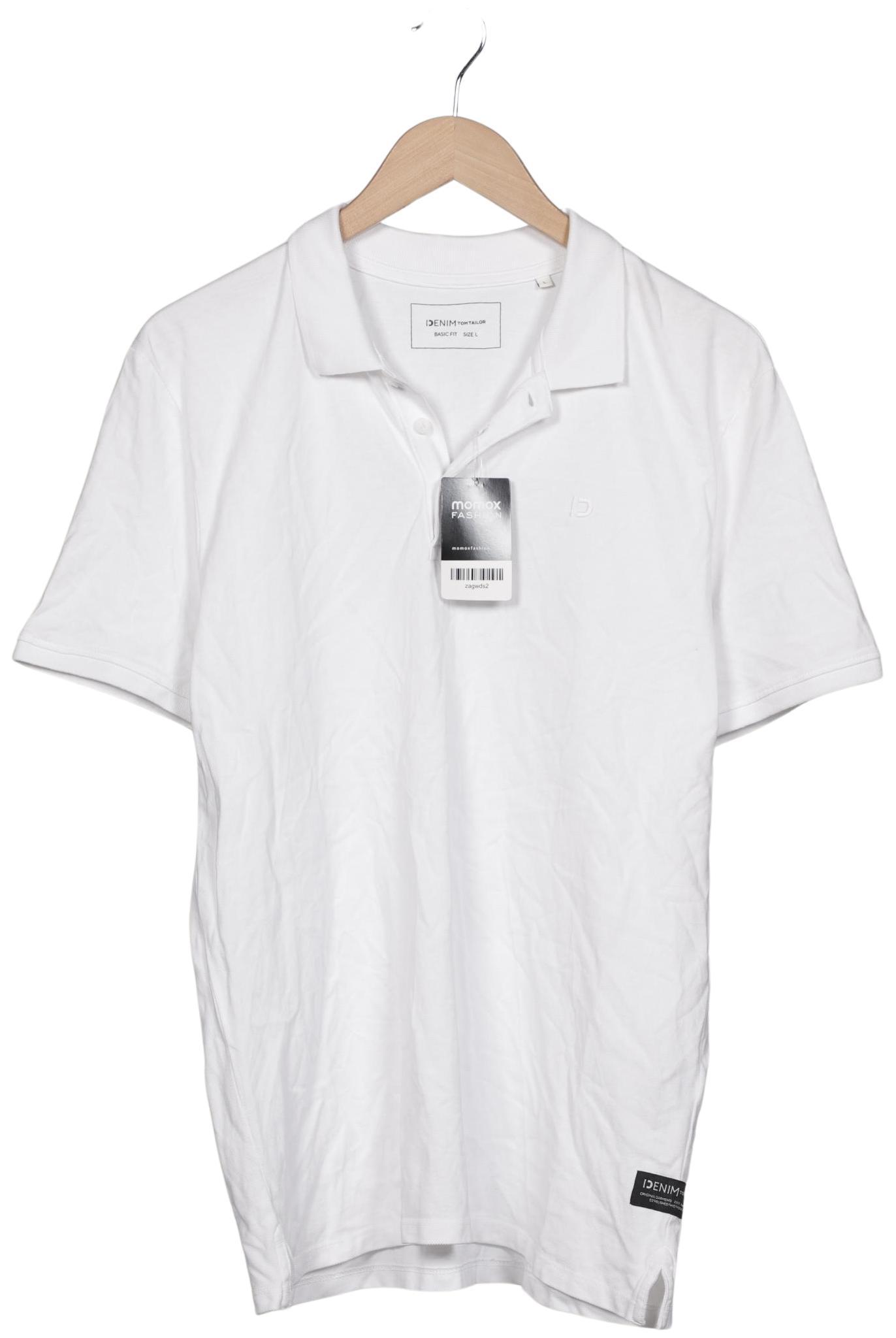 

TOM Tailor Denim Herren Poloshirt, weiß, Gr. 52