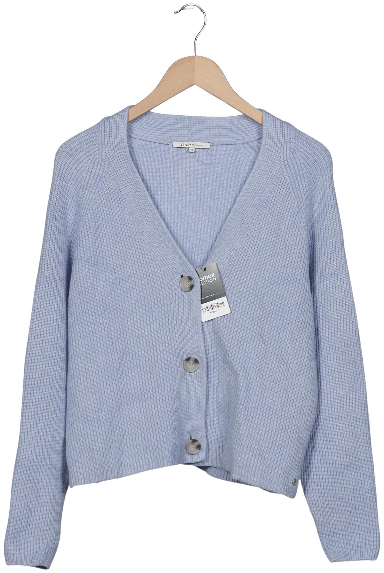 

TOM Tailor Denim Damen Strickjacke, hellblau, Gr. 34