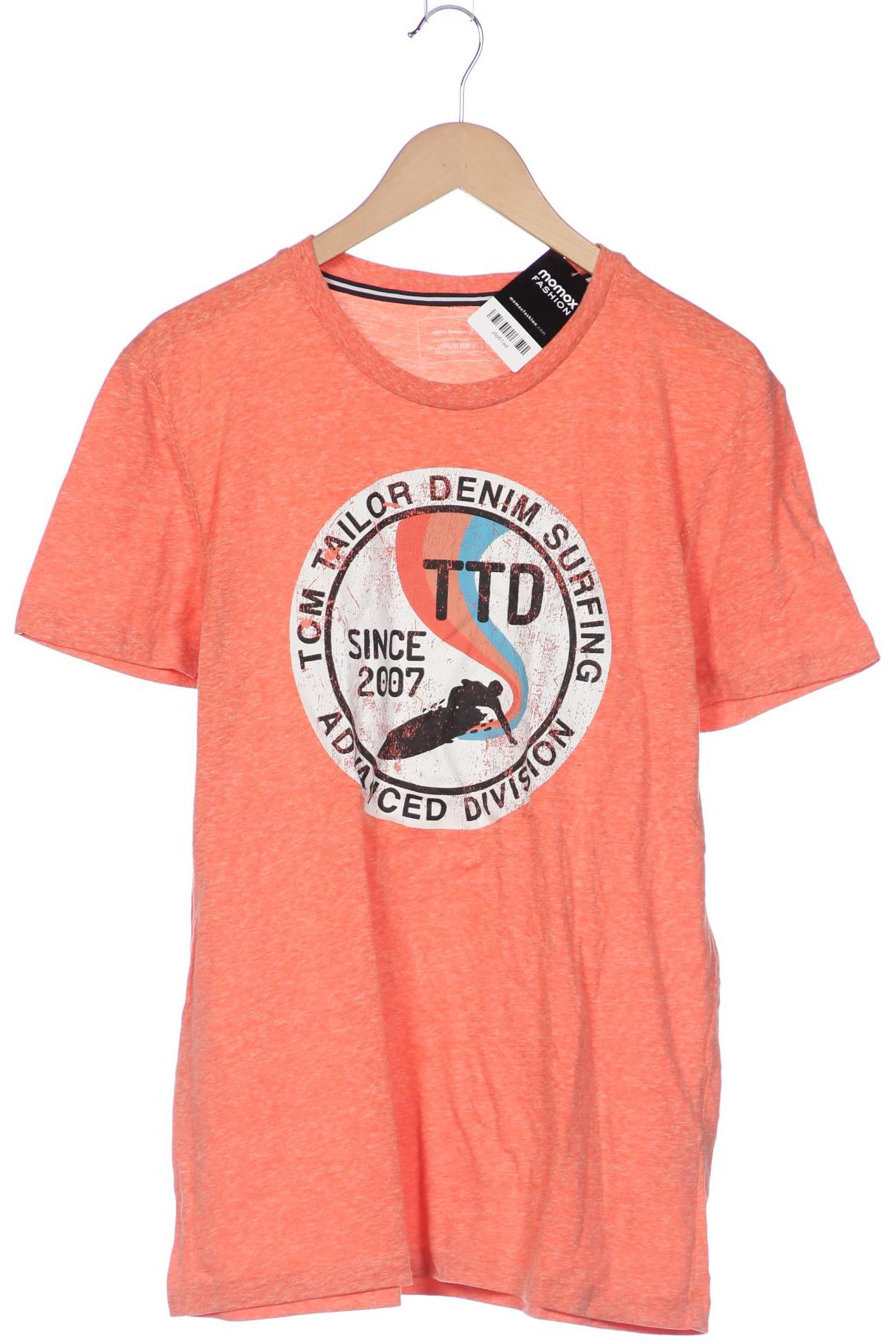 

TOM Tailor Denim Herren T-Shirt, orange, Gr. 52