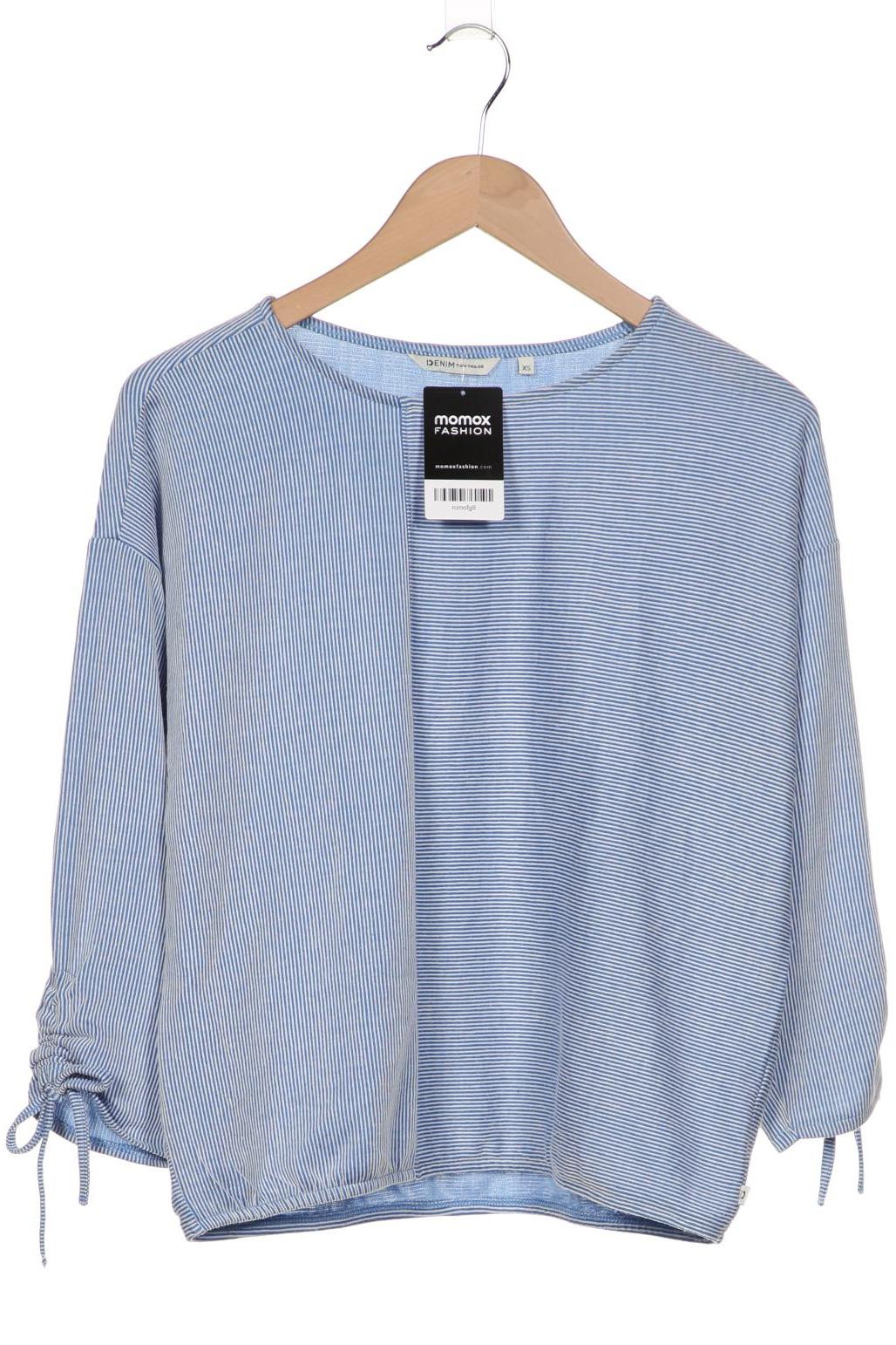 

TOM Tailor Denim Damen Langarmshirt, blau, Gr. 34