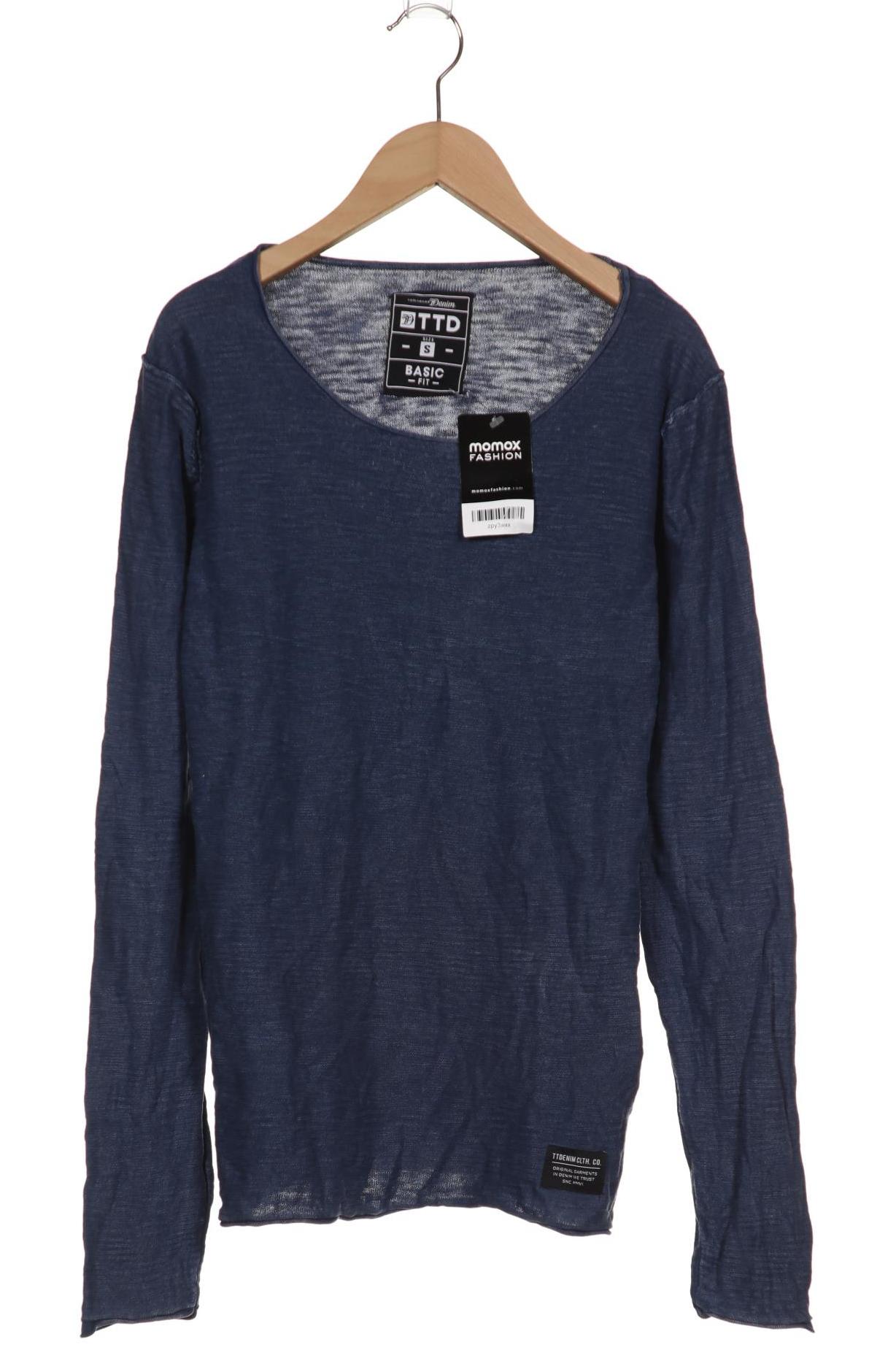 

TOM TAILOR Denim Herren Langarmshirt, marineblau