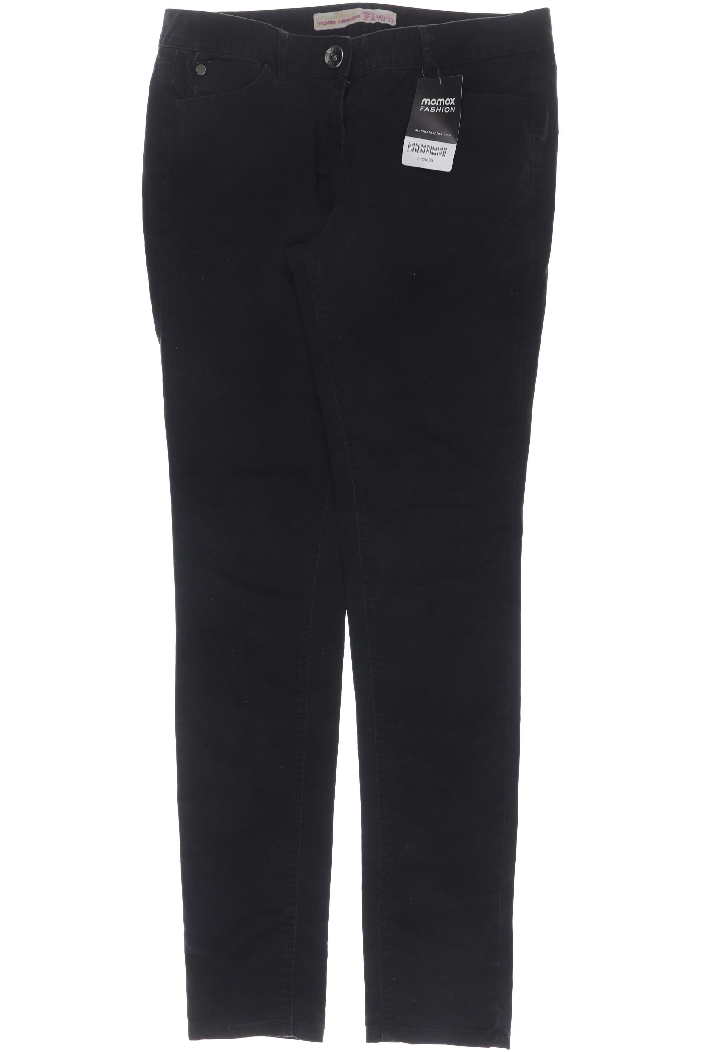 

TOM Tailor Denim Damen Stoffhose, schwarz, Gr. 30