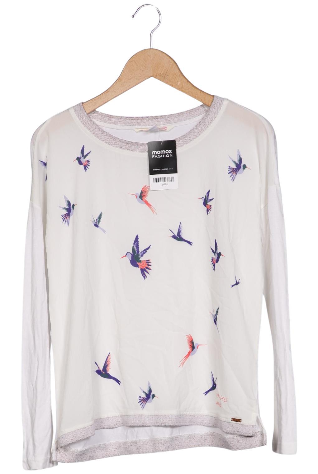 

TOM Tailor Denim Damen Langarmshirt, cremeweiß, Gr. 34