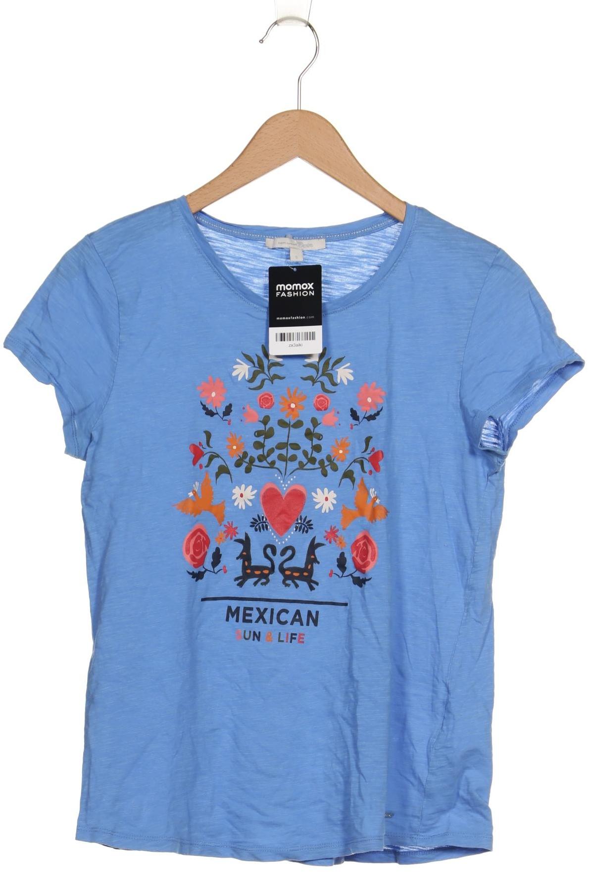 

TOM Tailor Denim Damen T-Shirt, blau, Gr. 36