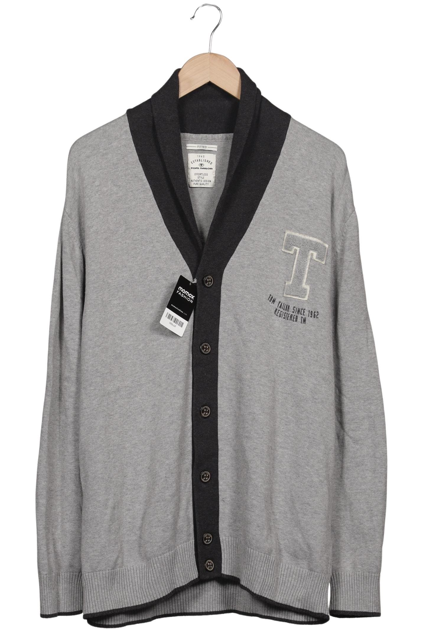 

Tom Tailor Herren Strickjacke, grau, Gr. 56