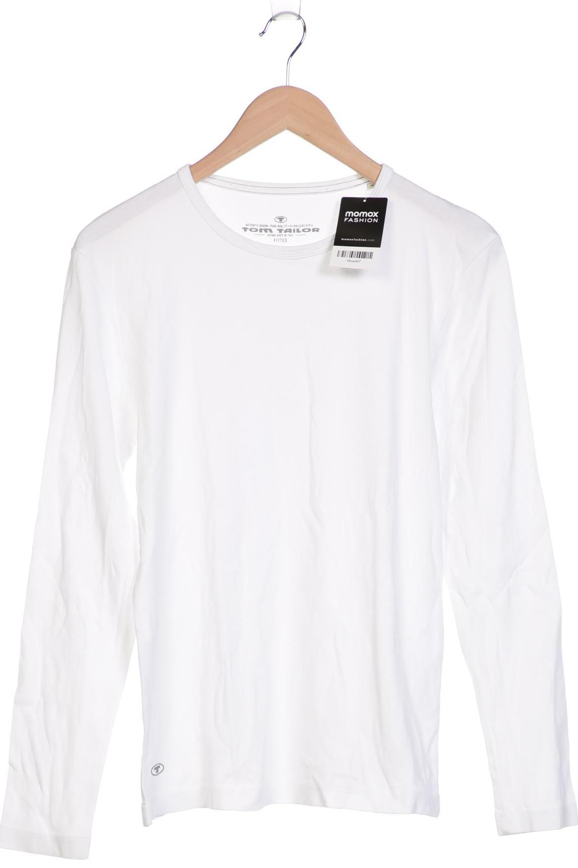 

Tom Tailor Herren Langarmshirt, weiß, Gr. 48