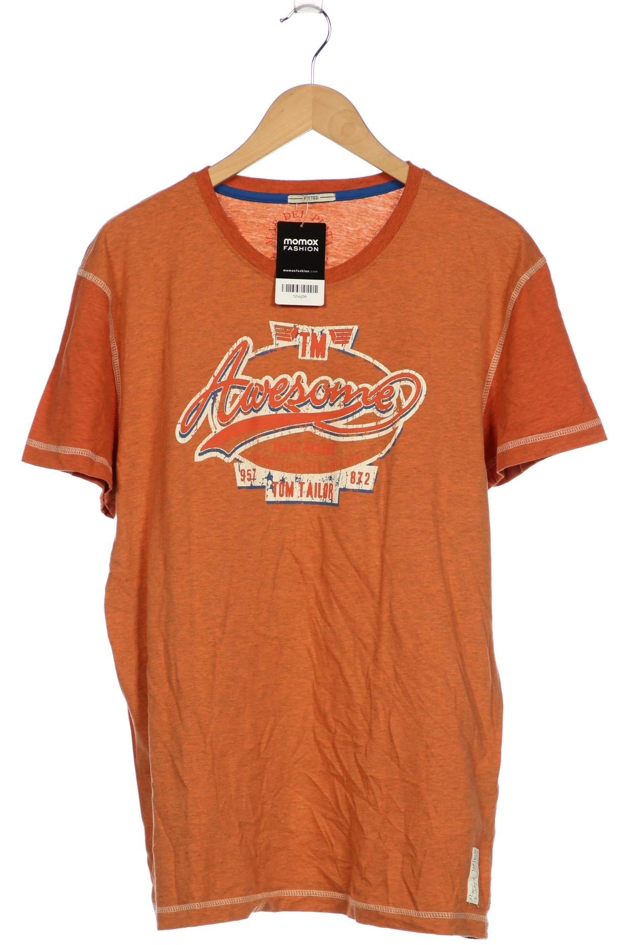 

Tom Tailor Herren T-Shirt, orange, Gr. 56