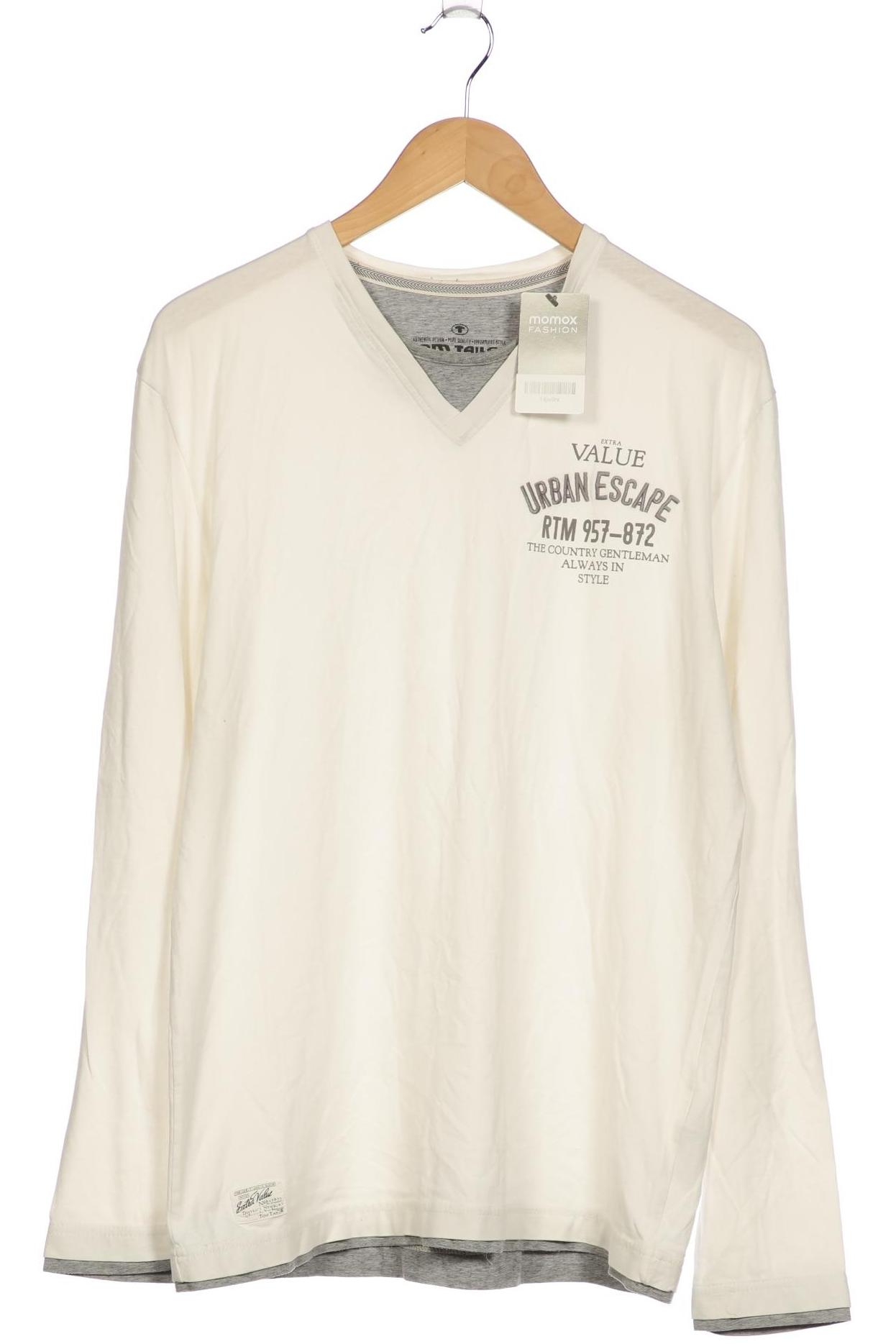 

Tom Tailor Herren Langarmshirt, weiß, Gr. 52