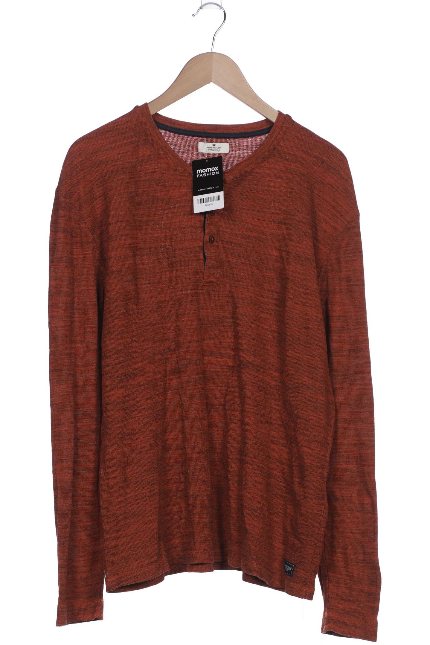 

Tom Tailor Herren Langarmshirt, orange, Gr. 54