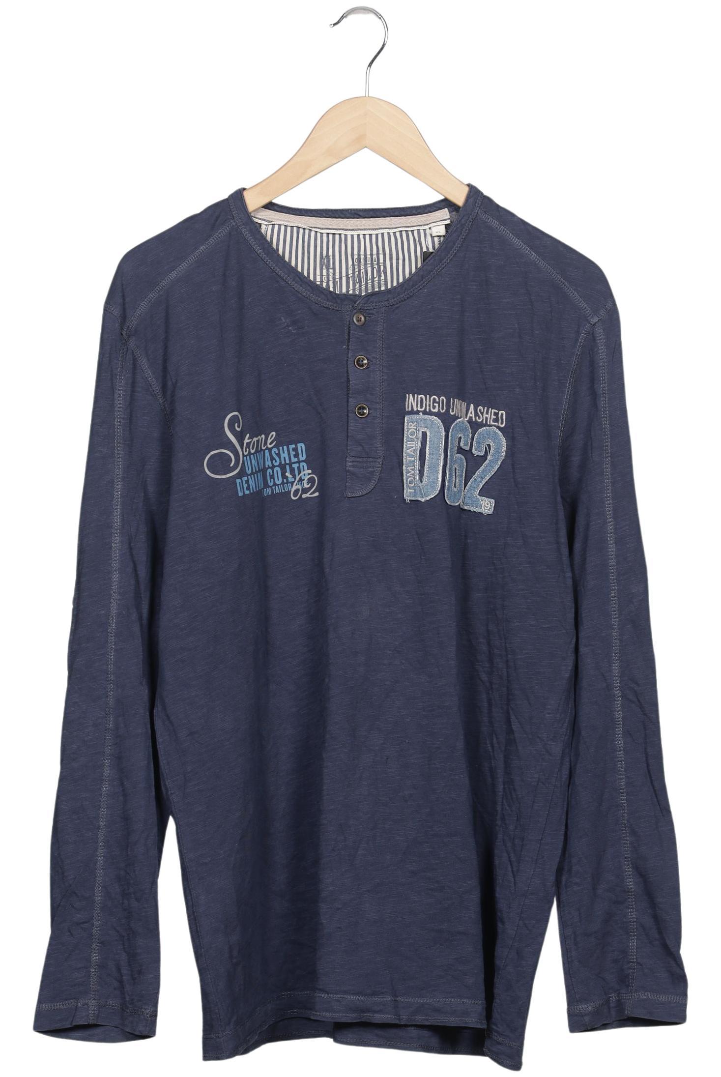 

Tom Tailor Herren Langarmshirt, marineblau, Gr. 54