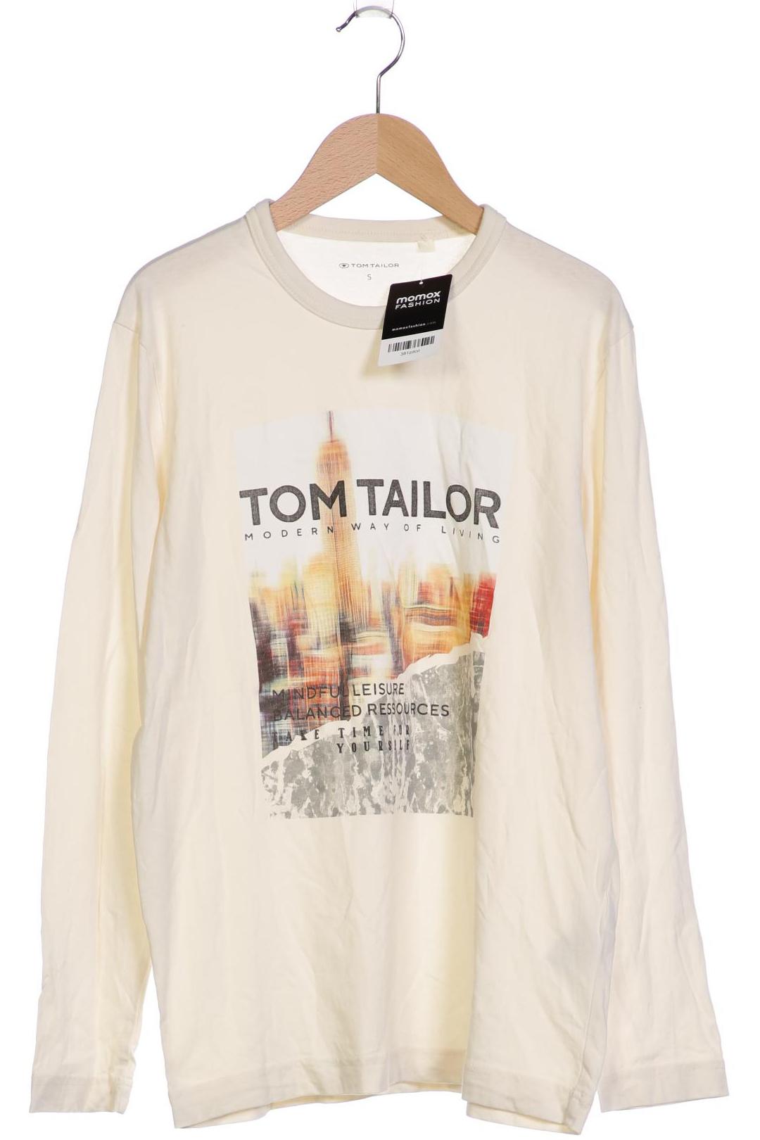 Thumbnail - Tom Tailor Herren Langarmshirt, cremeweiß, Gr. 46