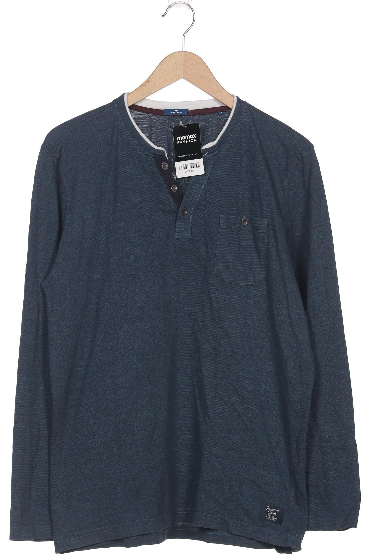 

Tom Tailor Herren Langarmshirt, blau, Gr. 52