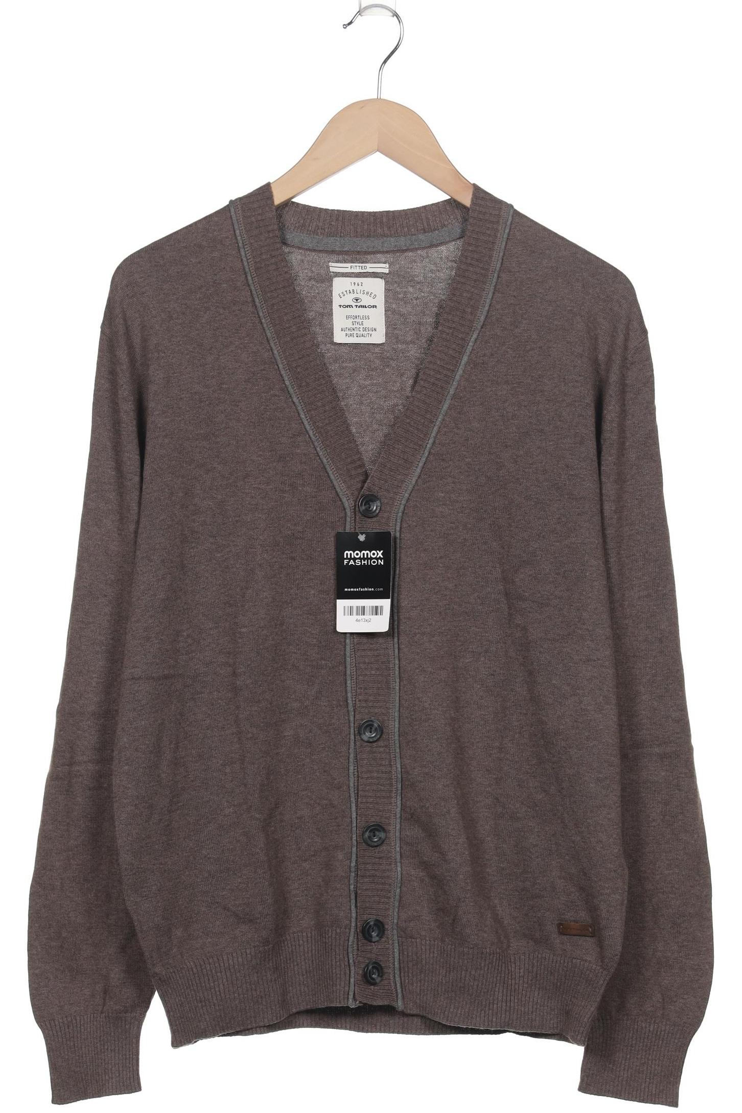 

Tom Tailor Herren Strickjacke, grau, Gr. 52