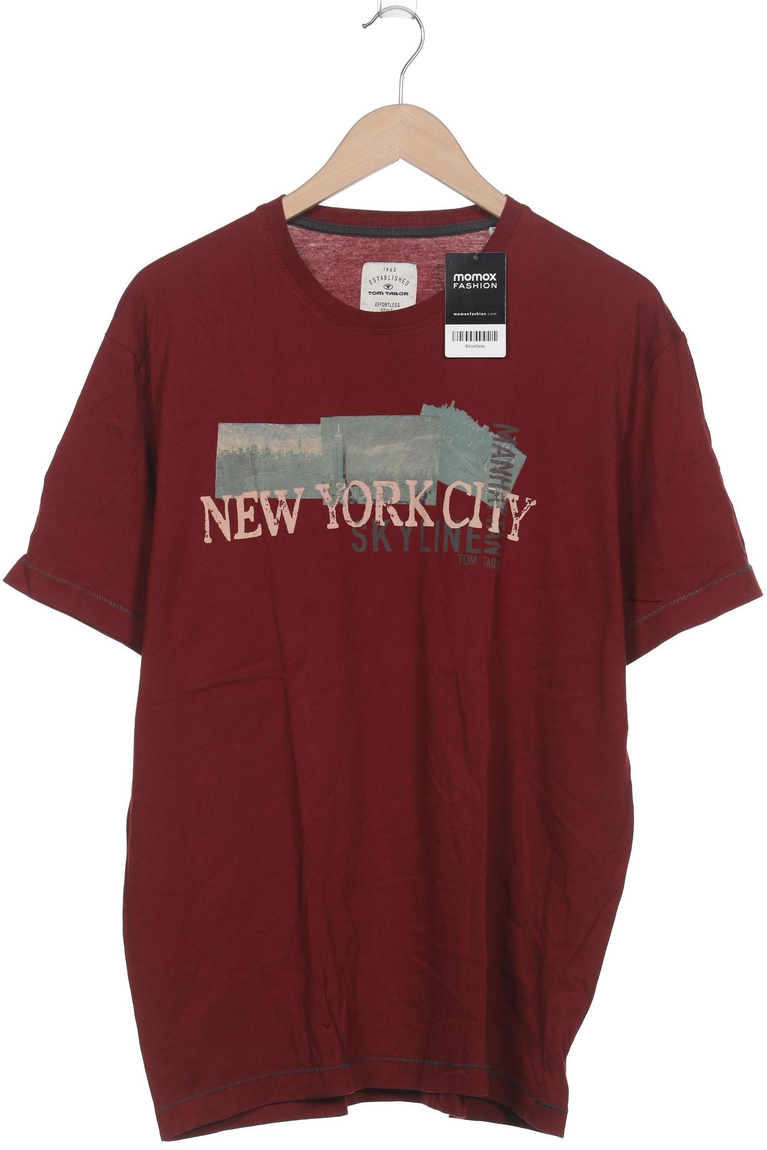 

Tom Tailor Herren T-Shirt, bordeaux, Gr. 54