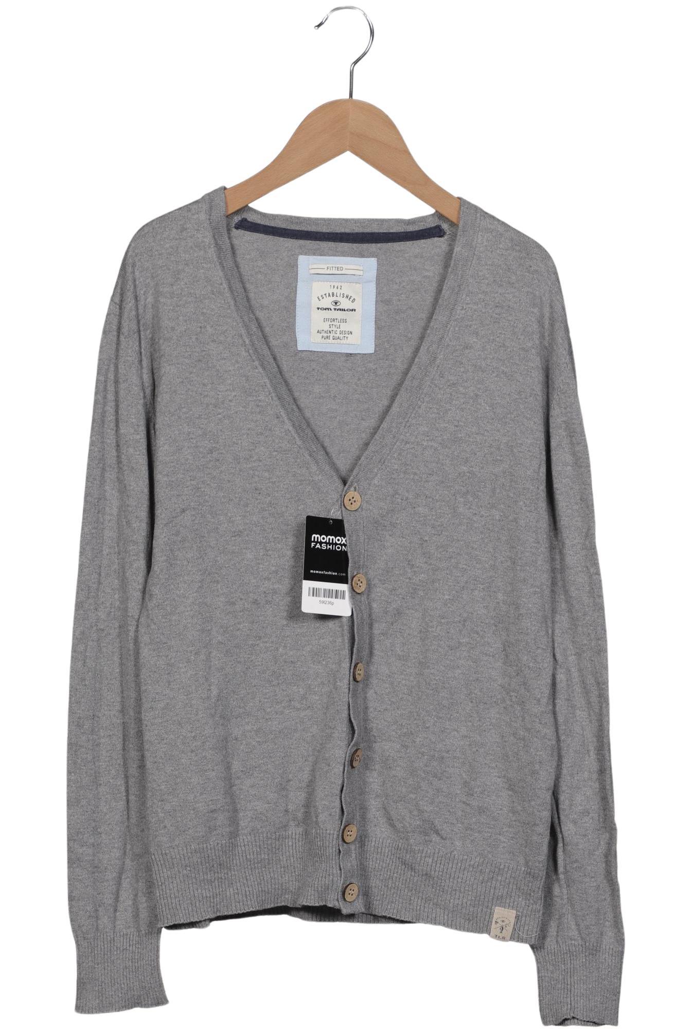 

Tom Tailor Herren Strickjacke, grau, Gr. 46