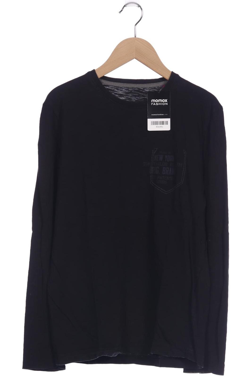 Thumbnail - Tom Tailor Herren Langarmshirt, schwarz, Gr. 46