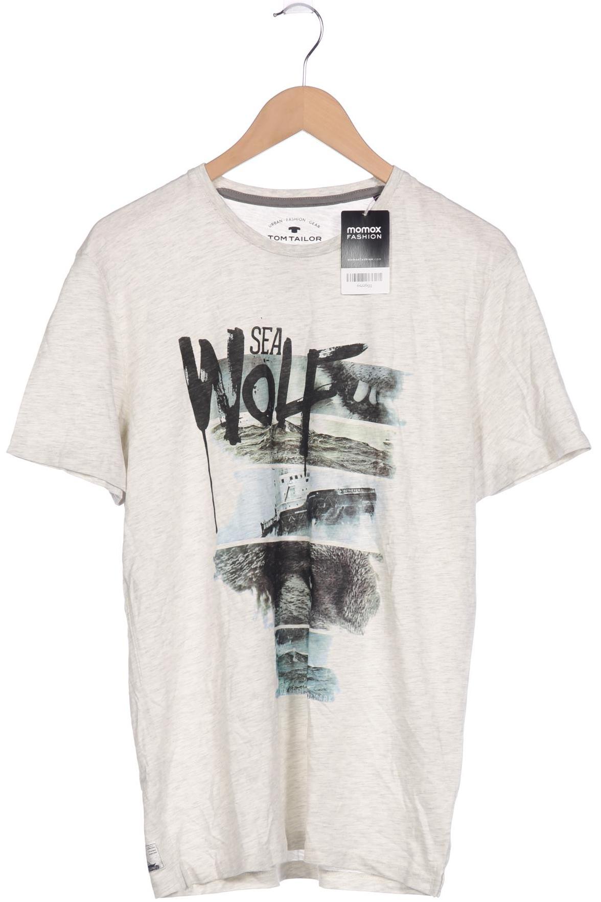 

Tom Tailor Herren T-Shirt, cremeweiß, Gr. 48