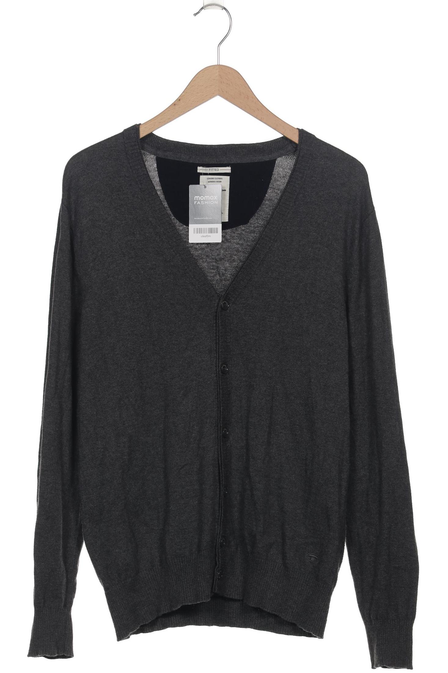 

Tom Tailor Herren Strickjacke, grau, Gr. 48