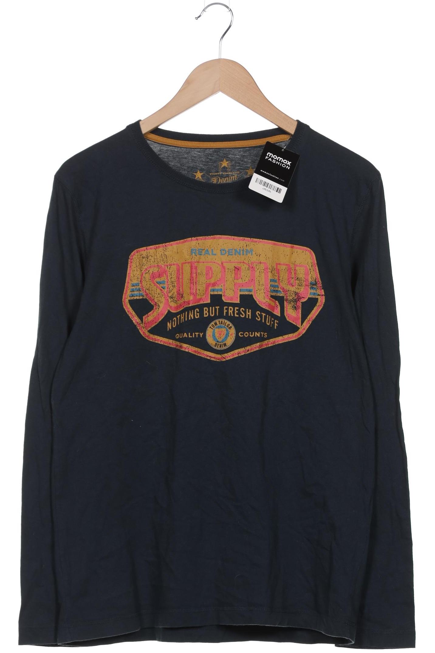 

Tom Tailor Herren Langarmshirt, marineblau, Gr. 48