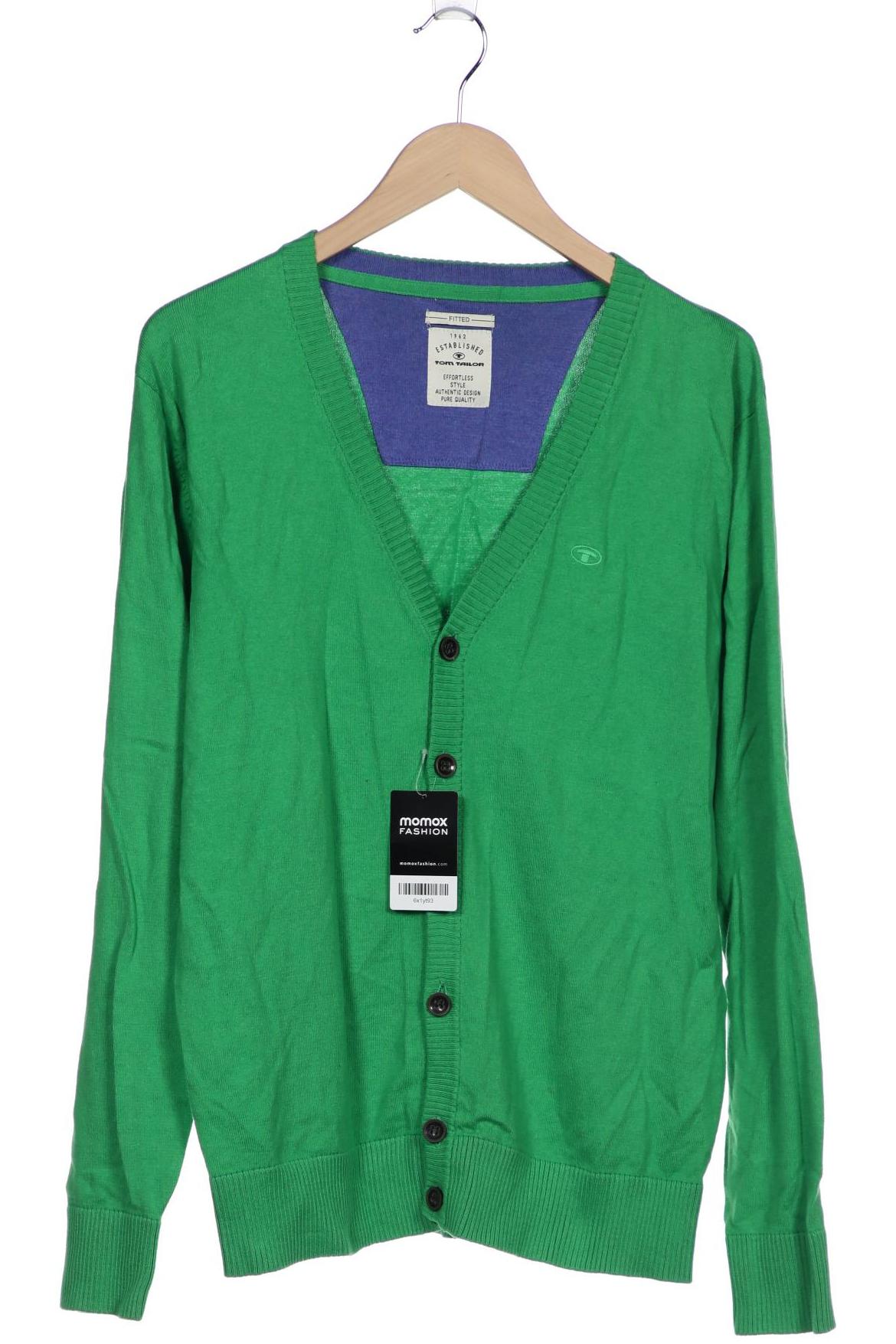 

Tom Tailor Herren Strickjacke, grün, Gr. 52