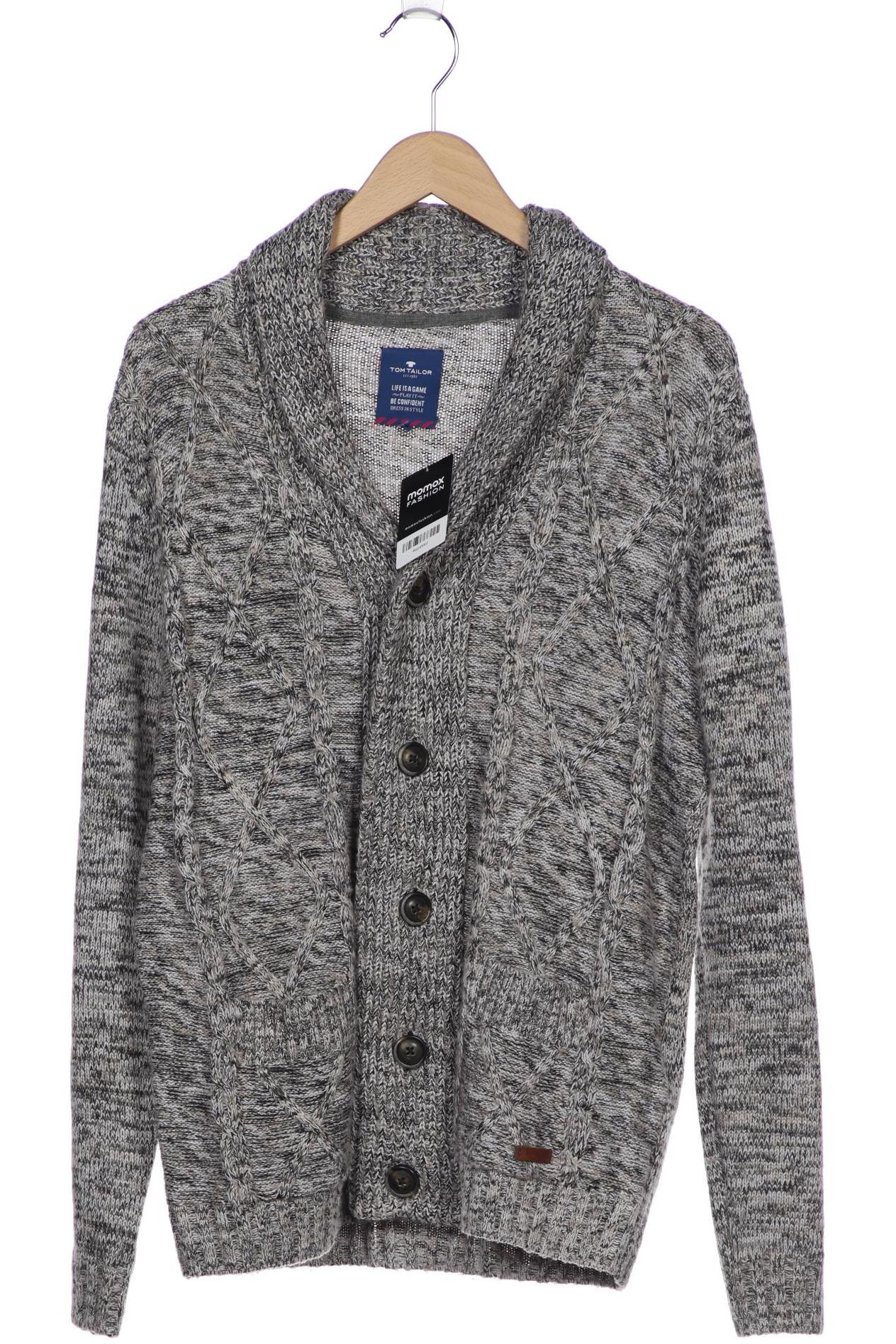 

Tom Tailor Herren Strickjacke, grau, Gr. 52