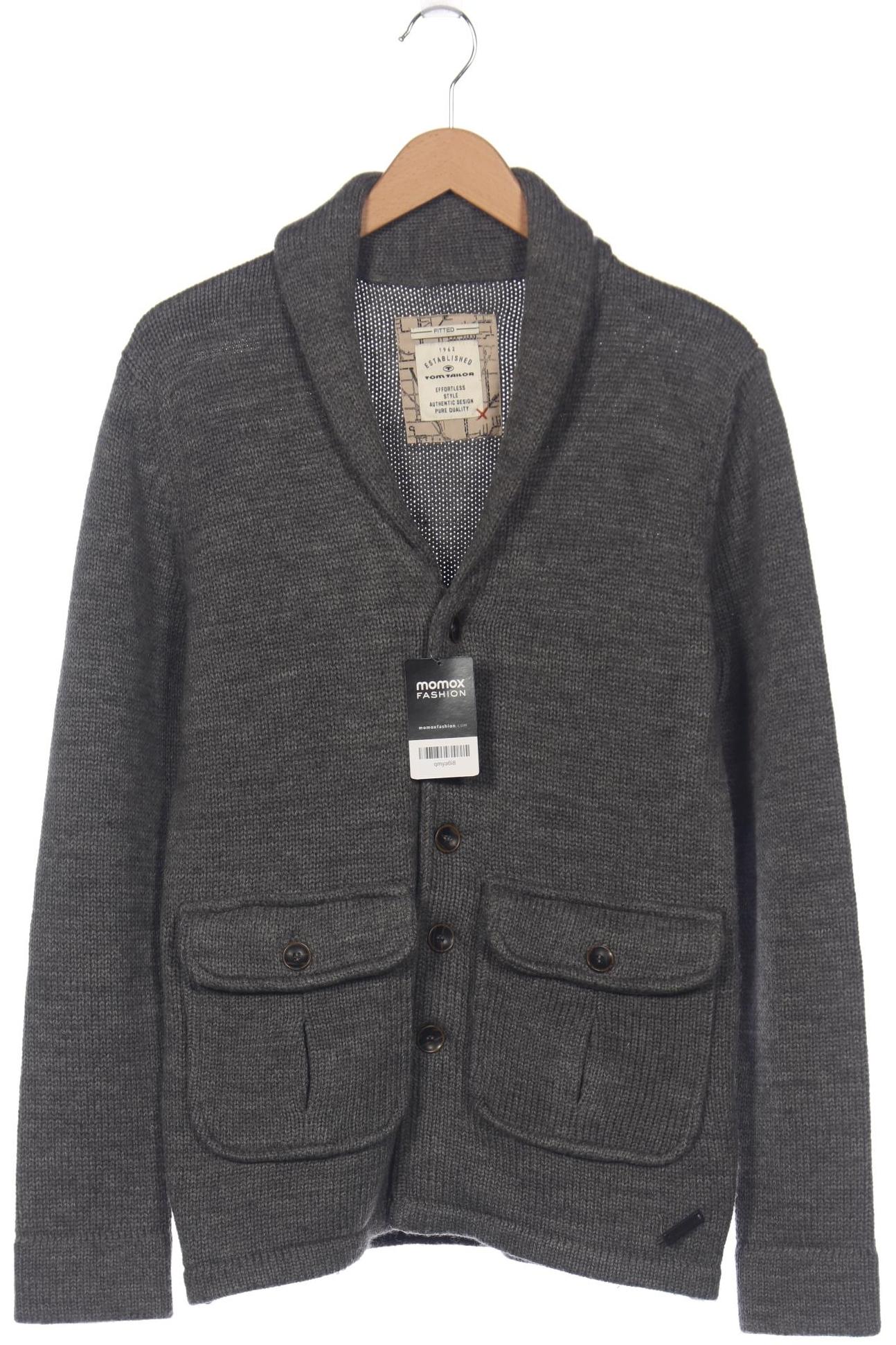 

Tom Tailor Herren Strickjacke, grau, Gr. 48