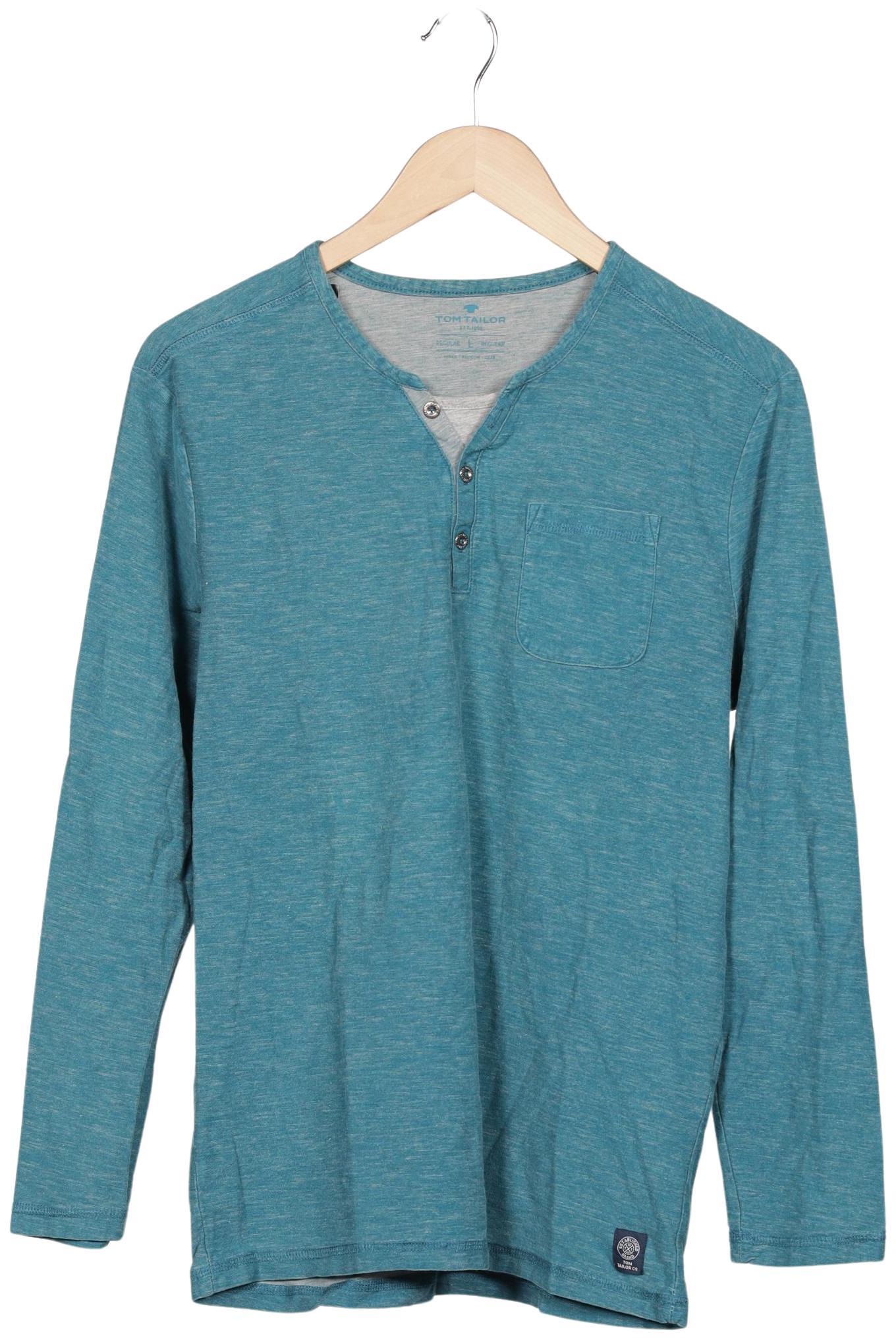 

Tom Tailor Herren Langarmshirt, türkis, Gr. 52