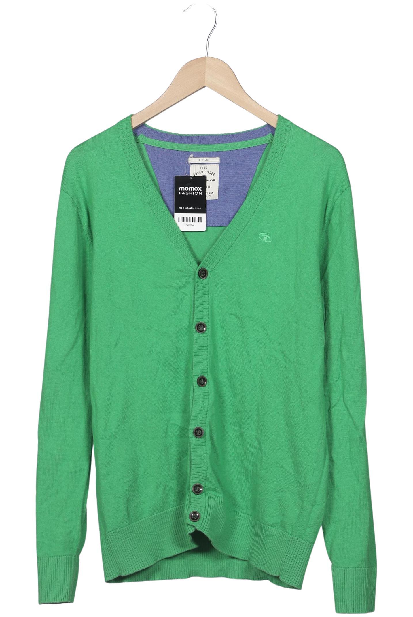 Thumbnail - Tom Tailor Herren Strickjacke, grün, Gr. 52