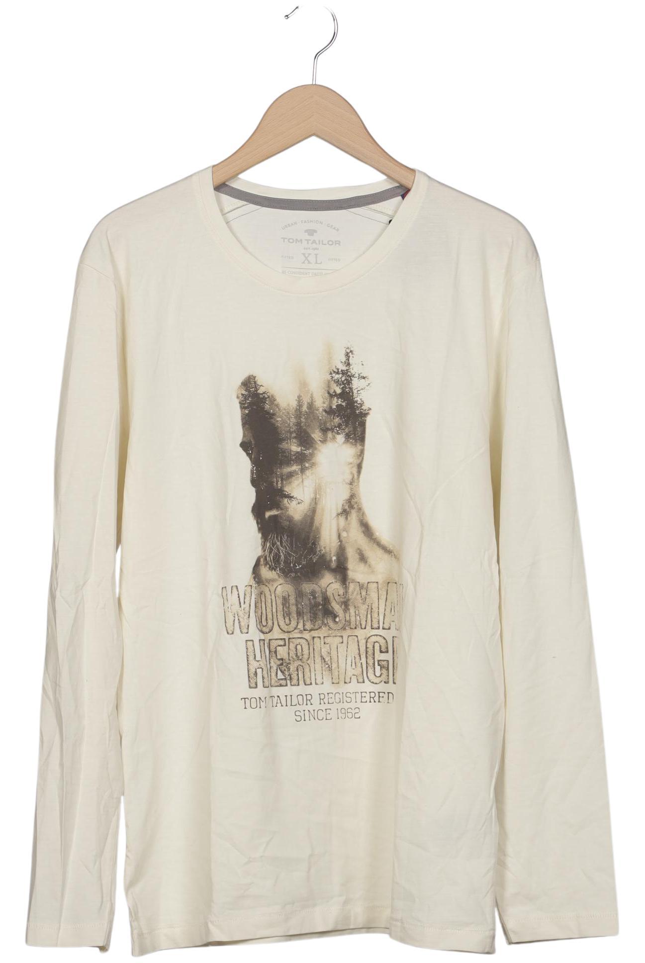 

Tom Tailor Herren Langarmshirt, cremeweiß, Gr. 54